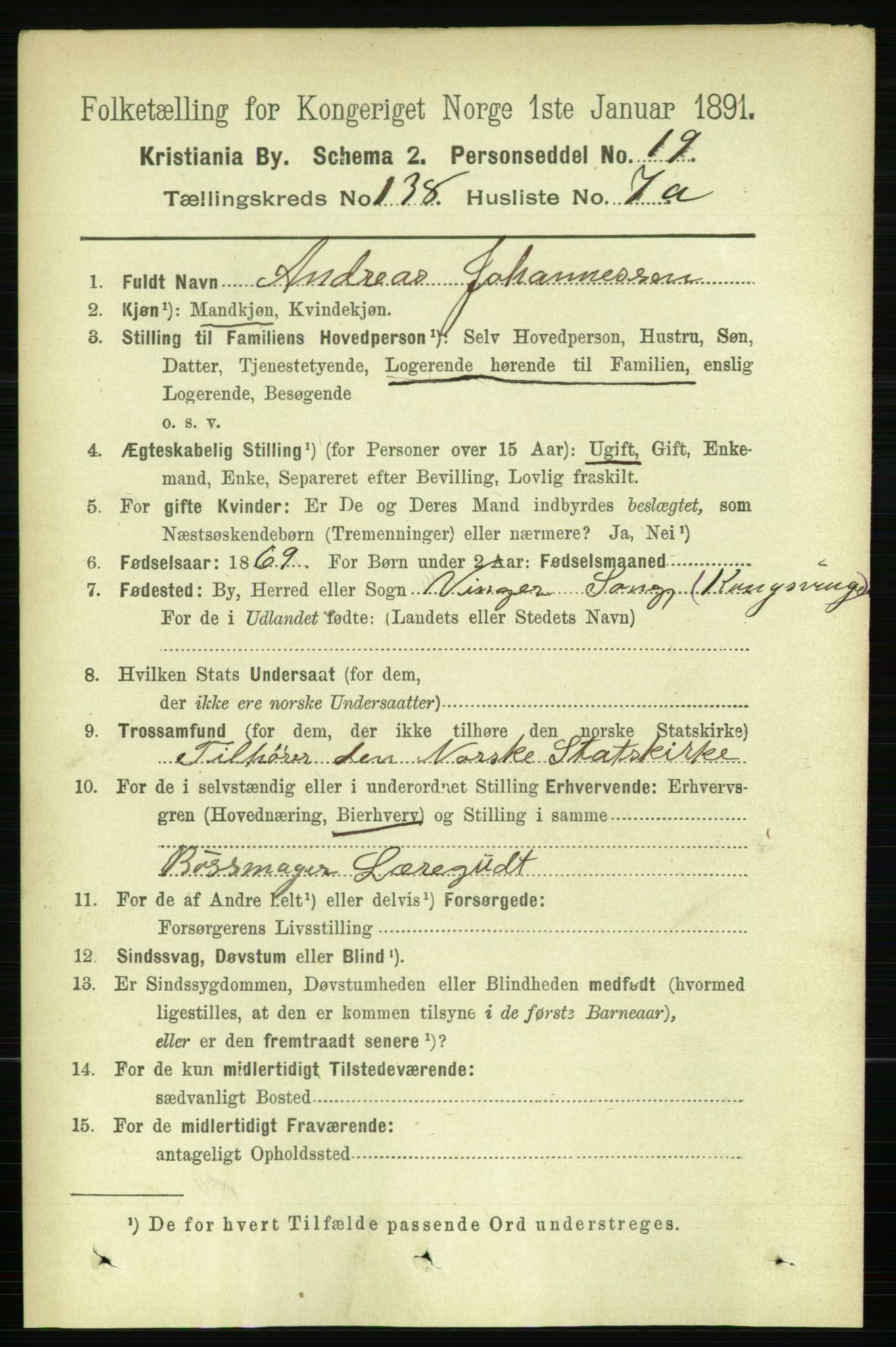RA, 1891 census for 0301 Kristiania, 1891, p. 76832