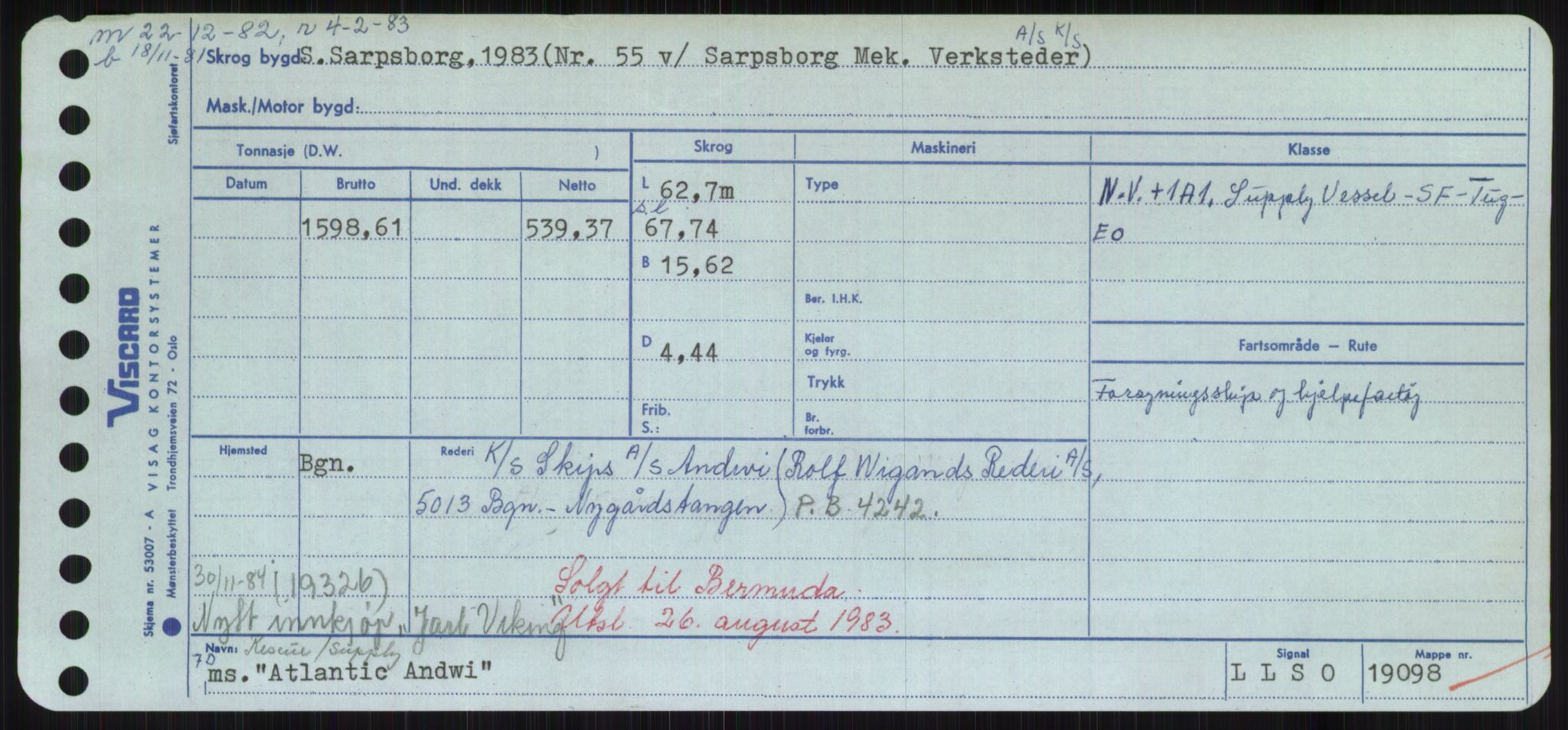 Sjøfartsdirektoratet med forløpere, Skipsmålingen, RA/S-1627/H/Hd/L0002: Fartøy, Apa-Axe, p. 367