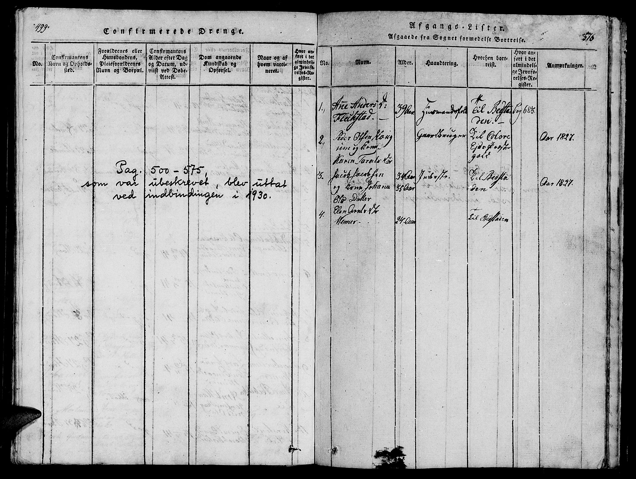 Ministerialprotokoller, klokkerbøker og fødselsregistre - Nord-Trøndelag, AV/SAT-A-1458/747/L0459: Parish register (copy) no. 747C01, 1816-1842, p. 499-576