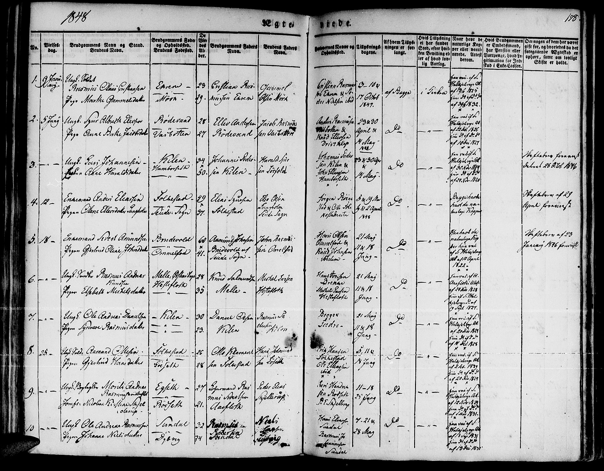 Ministerialprotokoller, klokkerbøker og fødselsregistre - Møre og Romsdal, AV/SAT-A-1454/511/L0139: Parish register (official) no. 511A06, 1831-1850, p. 178