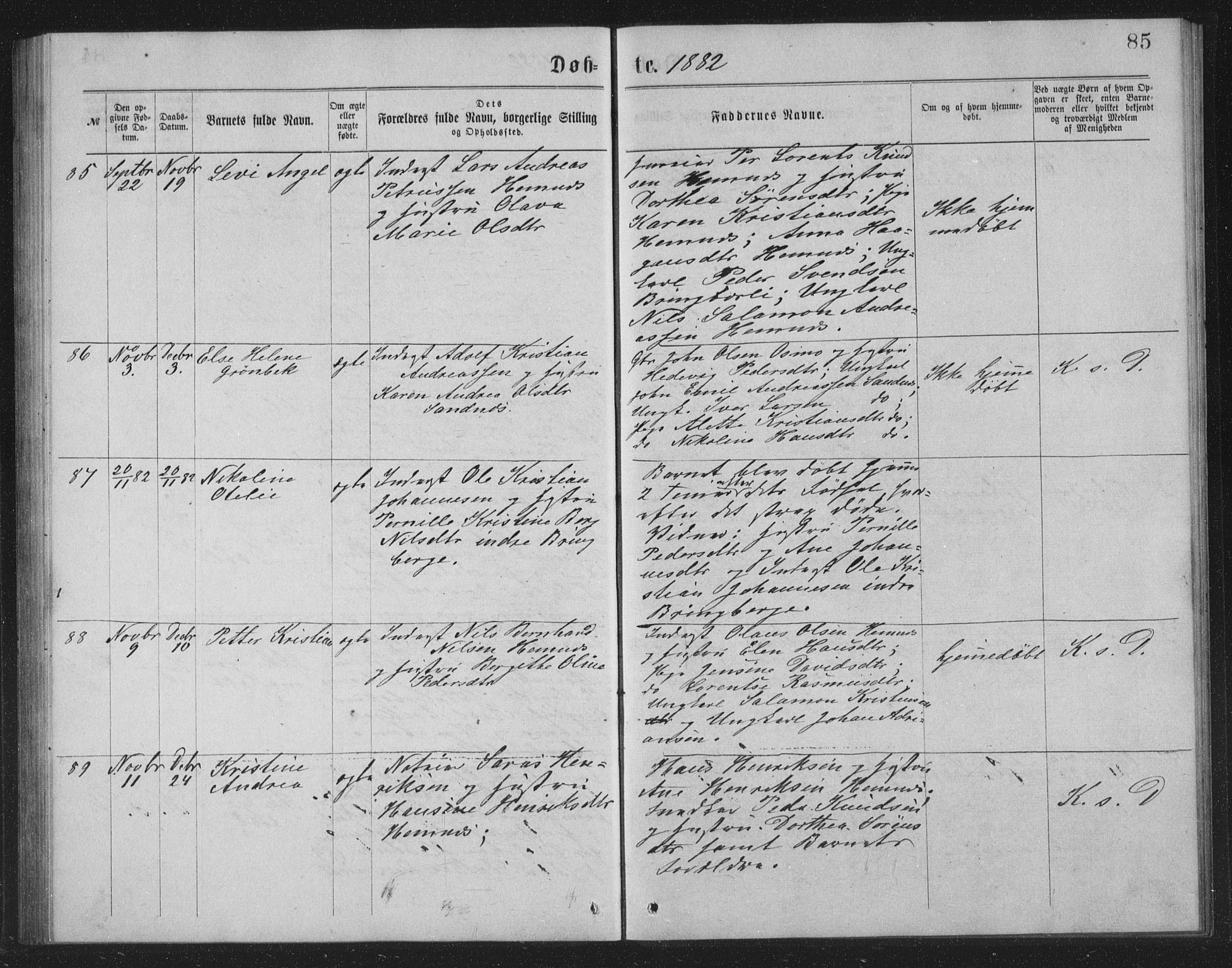 Ministerialprotokoller, klokkerbøker og fødselsregistre - Nordland, AV/SAT-A-1459/825/L0369: Parish register (copy) no. 825C06, 1873-1885, p. 85