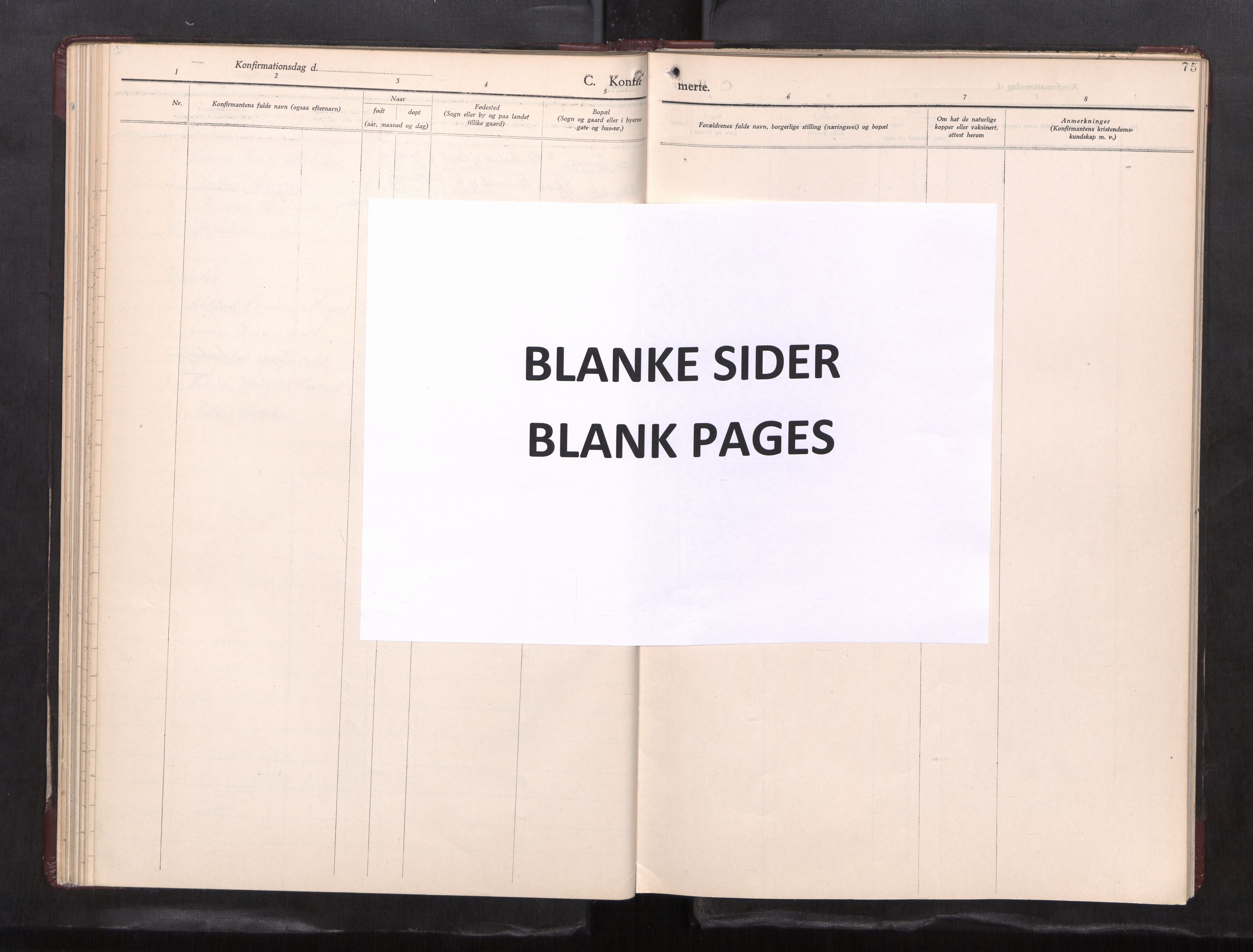 Ministerialprotokoller, klokkerbøker og fødselsregistre - Møre og Romsdal, AV/SAT-A-1454/585/L0974: Parish register (copy) no. 585---, 1930-1960, p. 75