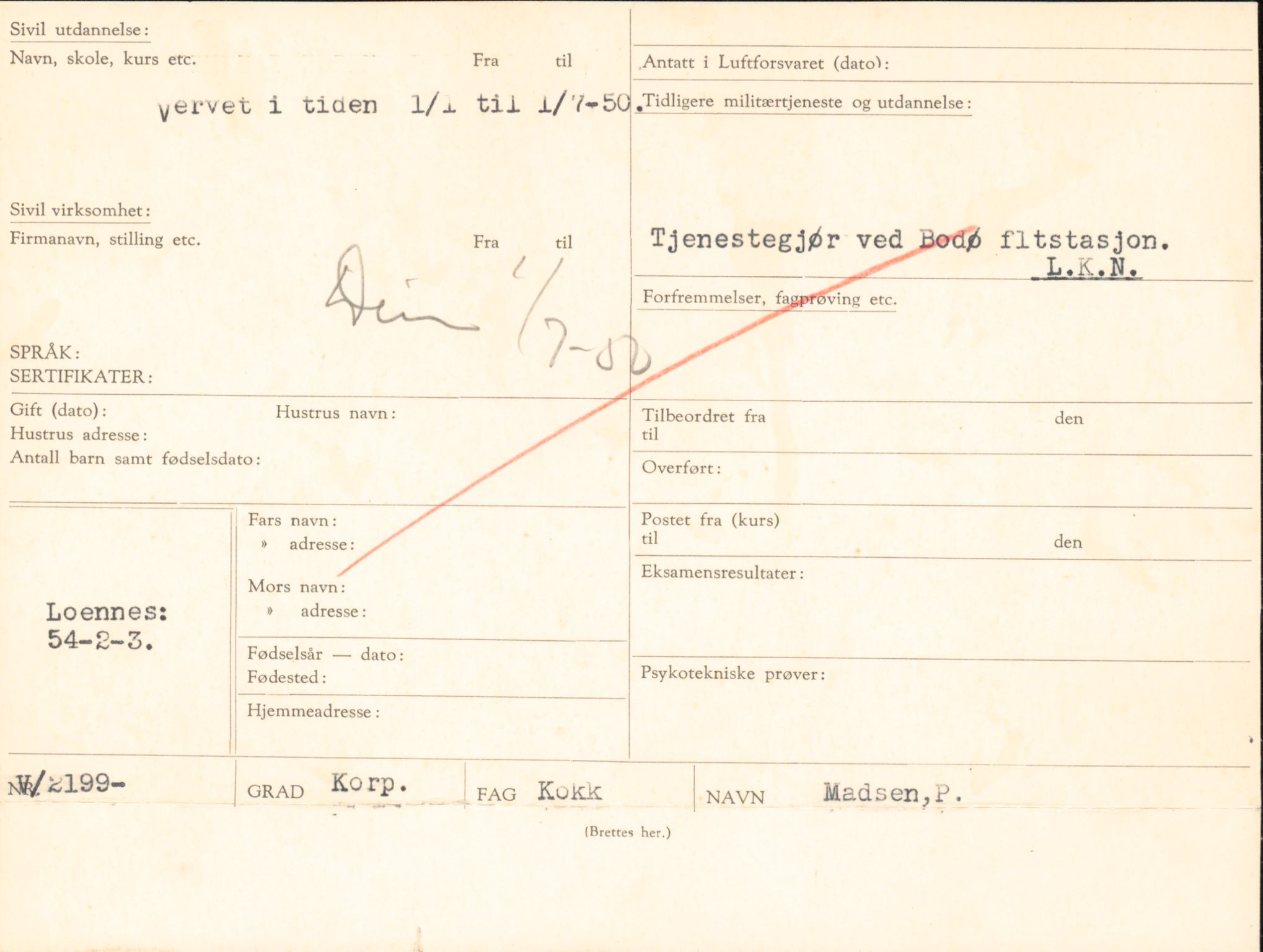 Forsvaret, Forsvarets overkommando/Luftforsvarsstaben, AV/RA-RAFA-4079/P/Pa/L0013: Personellmapper, 1905, p. 440