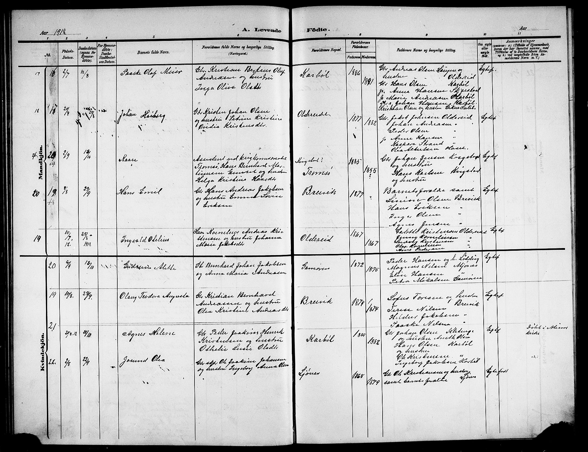 Ministerialprotokoller, klokkerbøker og fødselsregistre - Nordland, AV/SAT-A-1459/852/L0756: Parish register (copy) no. 852C07, 1902-1916