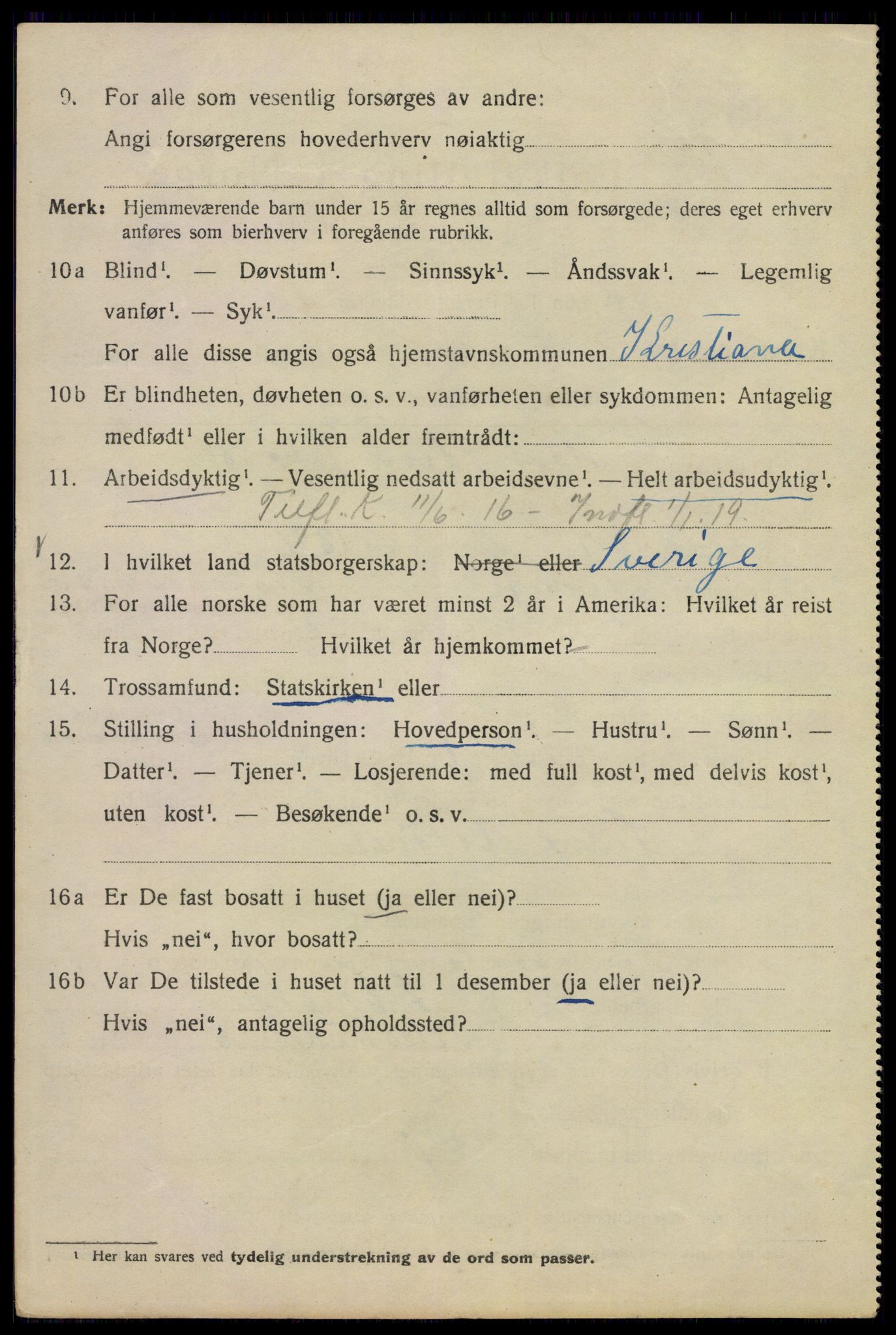 SAO, 1920 census for Kristiania, 1920, p. 581586