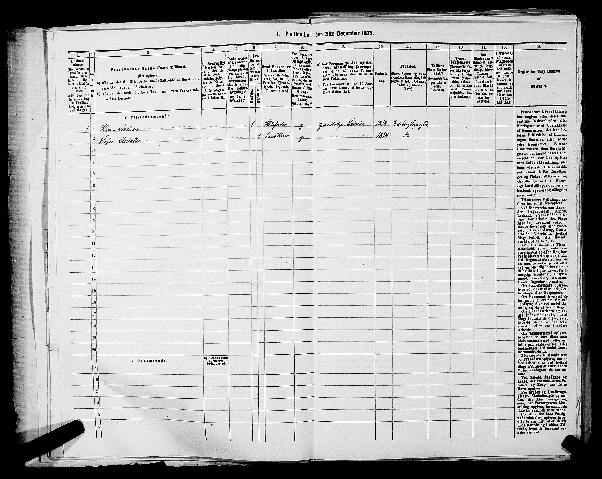 RA, 1875 census for 0120P Rødenes, 1875, p. 34
