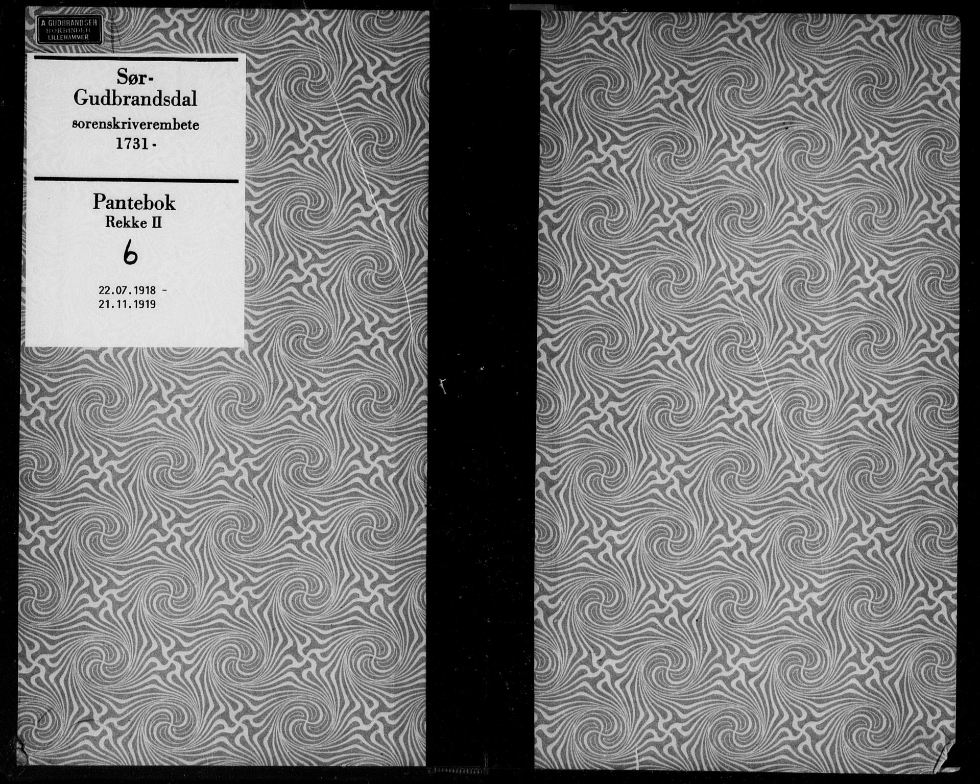 Sør-Gudbrandsdal tingrett, AV/SAH-TING-004/H/Hb/Hbb/L0006: Mortgage book no. II 6, 1918-1919