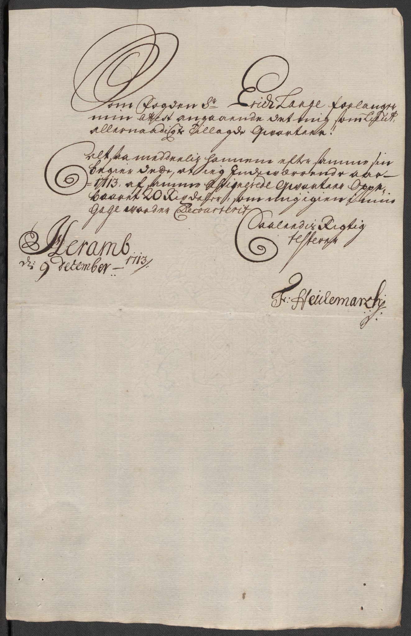 Rentekammeret inntil 1814, Reviderte regnskaper, Fogderegnskap, AV/RA-EA-4092/R16/L1050: Fogderegnskap Hedmark, 1713, p. 379