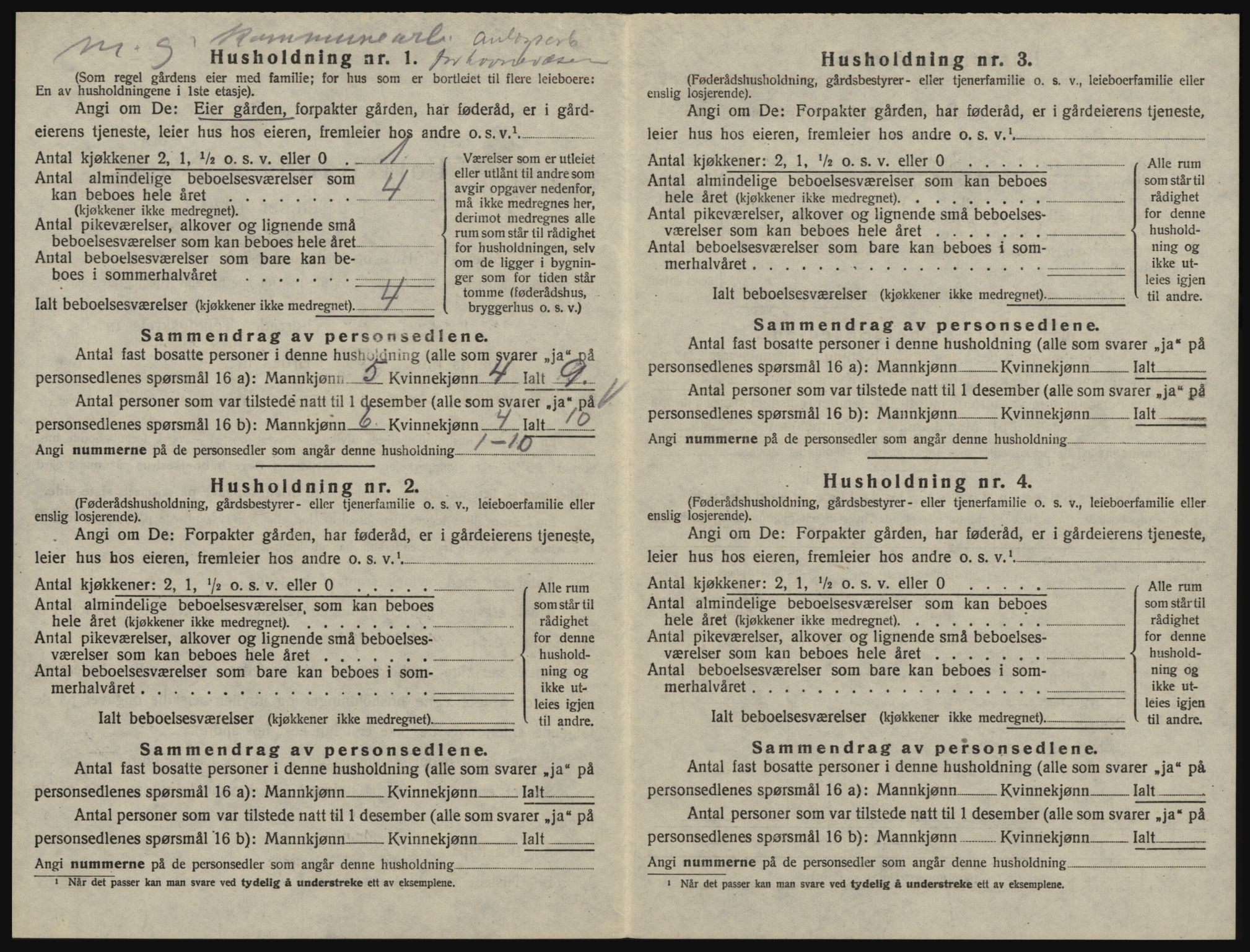 SAO, 1920 census for Glemmen, 1920, p. 554