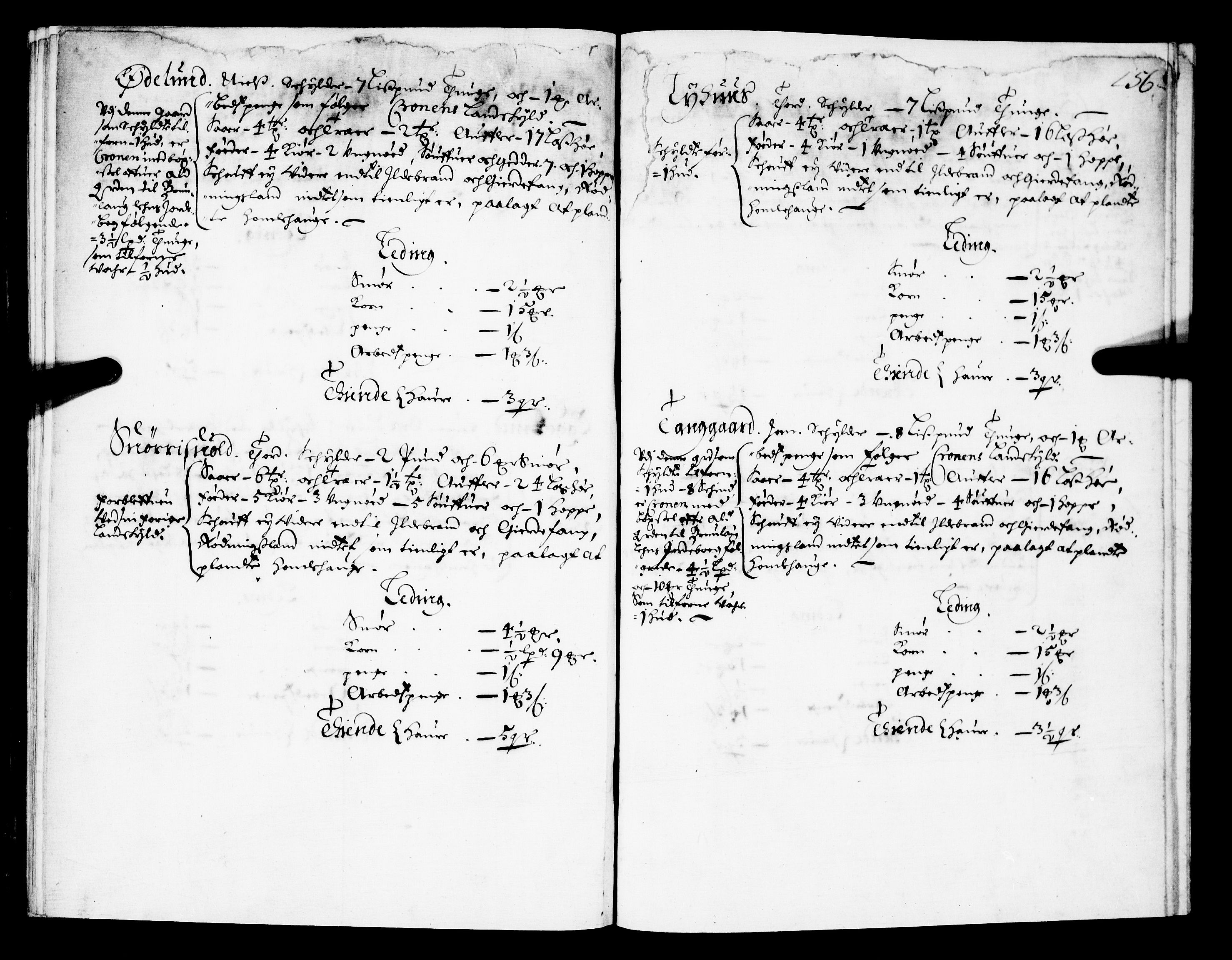 Rentekammeret inntil 1814, Realistisk ordnet avdeling, AV/RA-EA-4070/N/Nb/Nba/L0021: Brunla len, 1667, p. 155b-156a