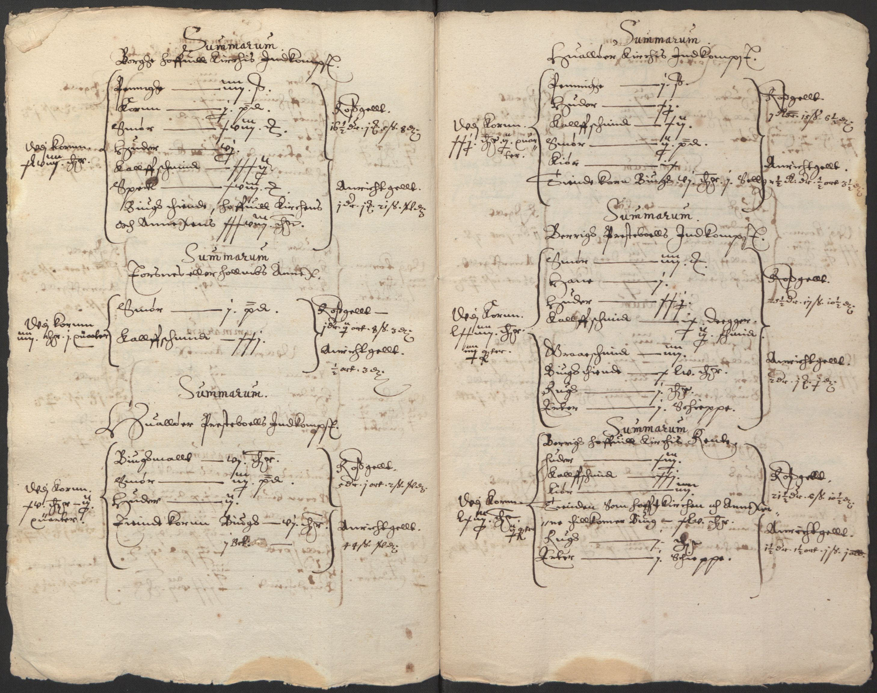 Stattholderembetet 1572-1771, AV/RA-EA-2870/Ek/L0014/0001: Jordebøker til utlikning av rosstjeneste 1624-1626: / Kirke- og prestebolsinntekter i Oslo og Hamar bispedømme, 1625-1626, p. 124