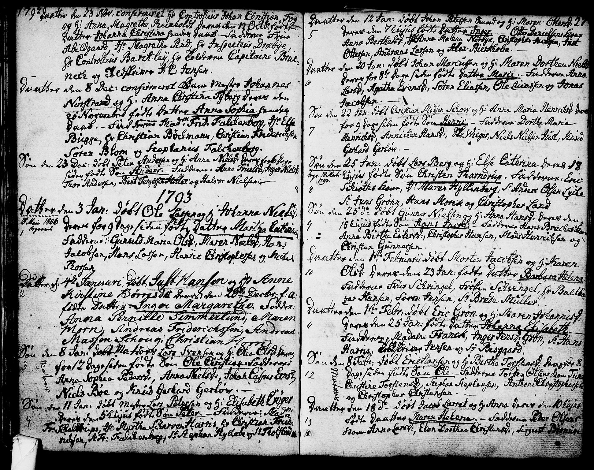 Larvik kirkebøker, AV/SAKO-A-352/G/Ga/L0001: Parish register (copy) no. I 1, 1785-1807, p. 27
