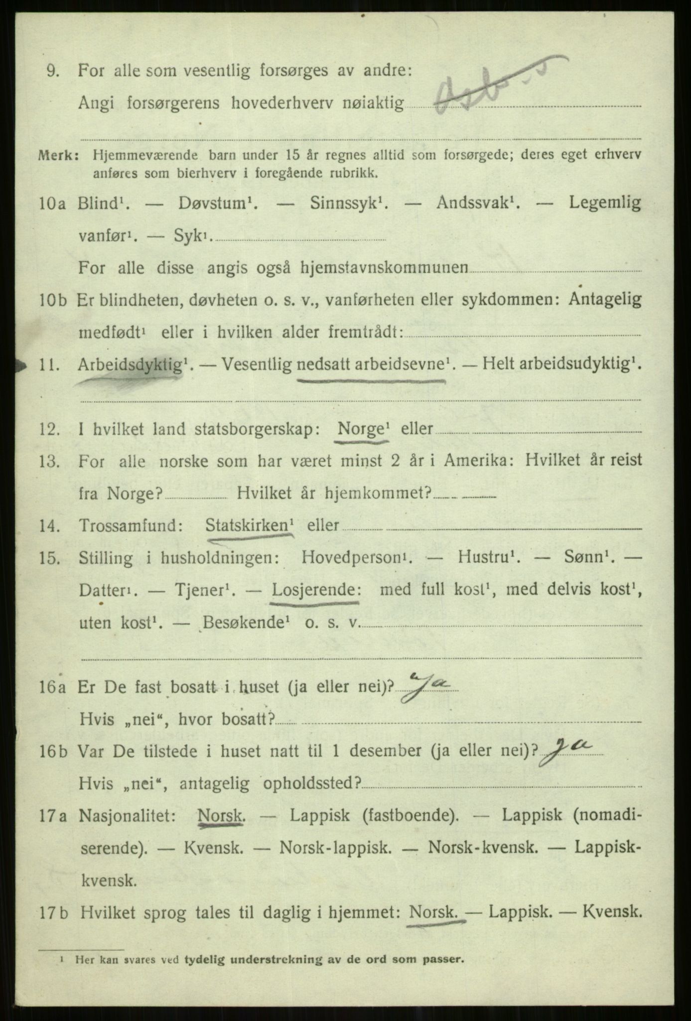 SATØ, 1920 census for Karlsøy, 1920, p. 2148