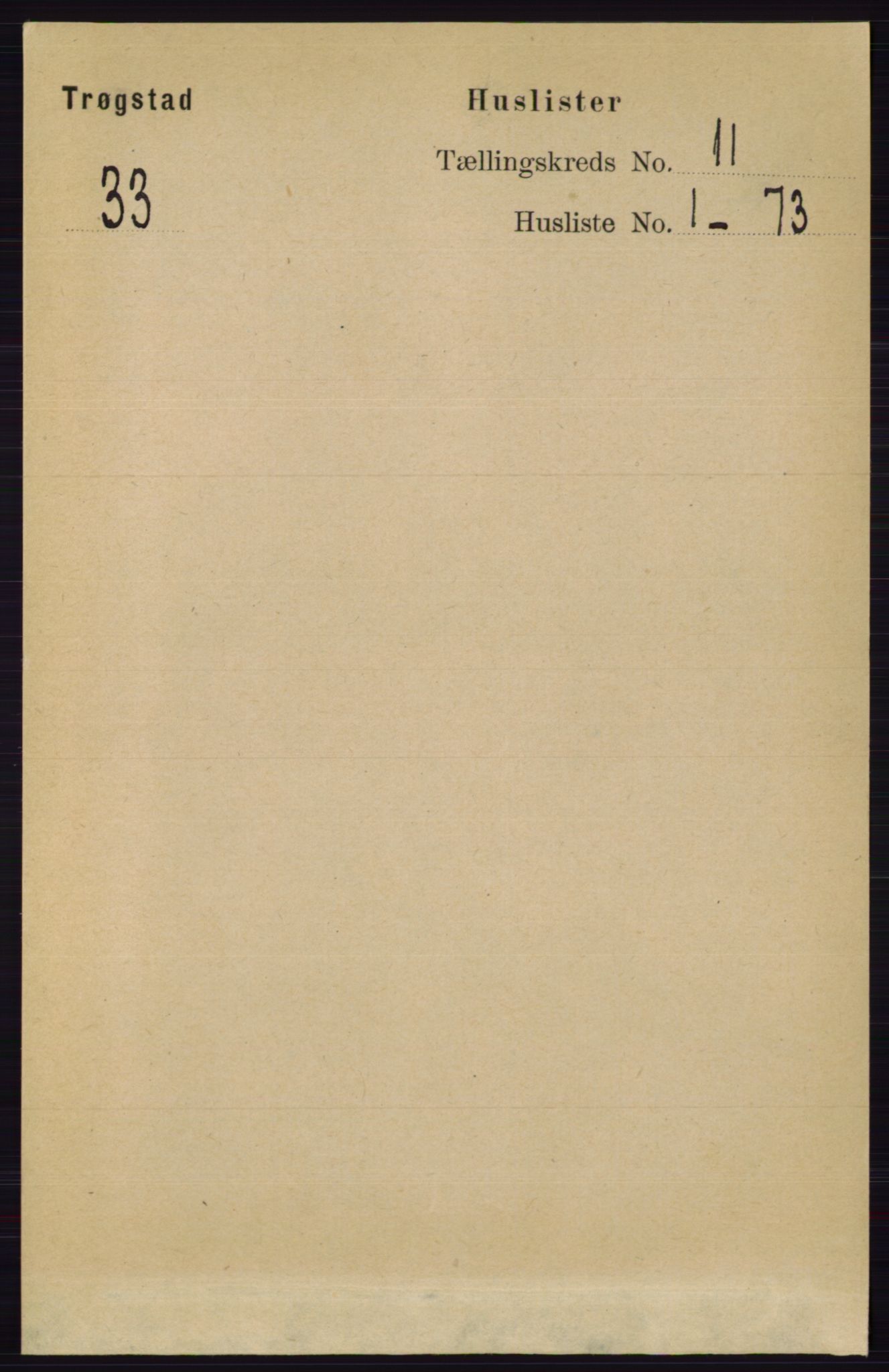 RA, 1891 Census for 0122 Trøgstad, 1891, p. 4647