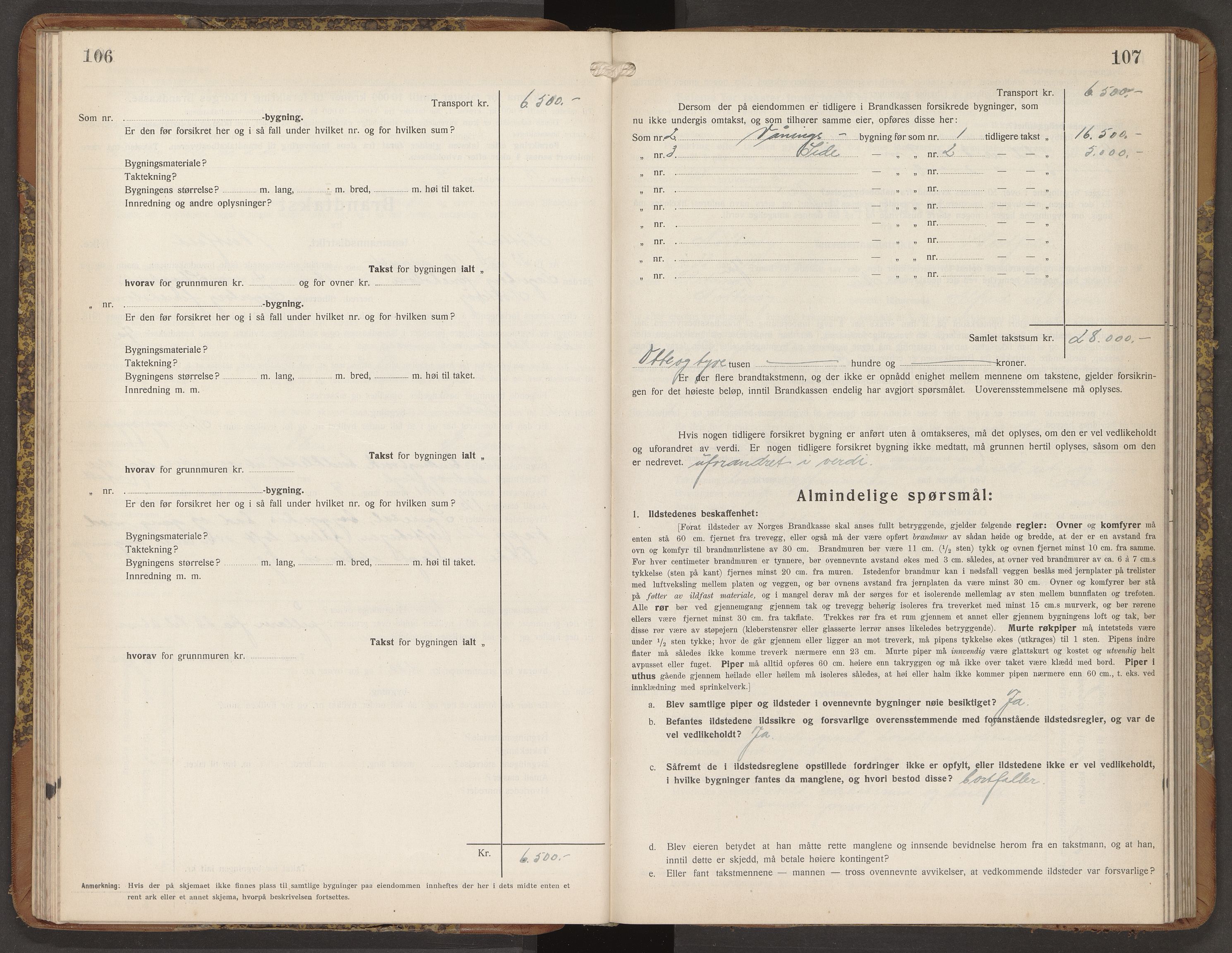 Nøtterøy lensmannskontor, AV/SAKO-A-540/Y/Yg/Ygb/L0009: Skjematakstprotokoll, 1932-1935, p. 106-107