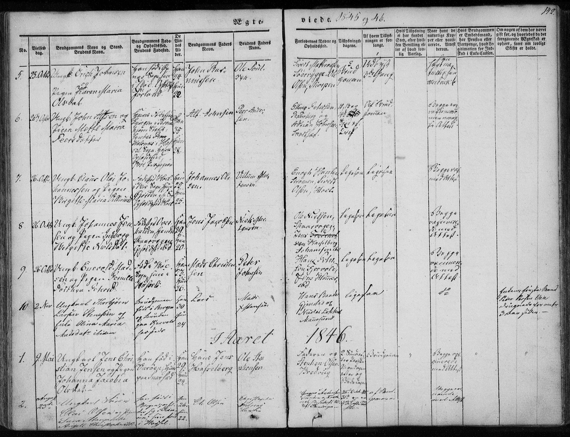 Ministerialprotokoller, klokkerbøker og fødselsregistre - Nordland, SAT/A-1459/891/L1299: Parish register (official) no. 891A04, 1841-1856, p. 142