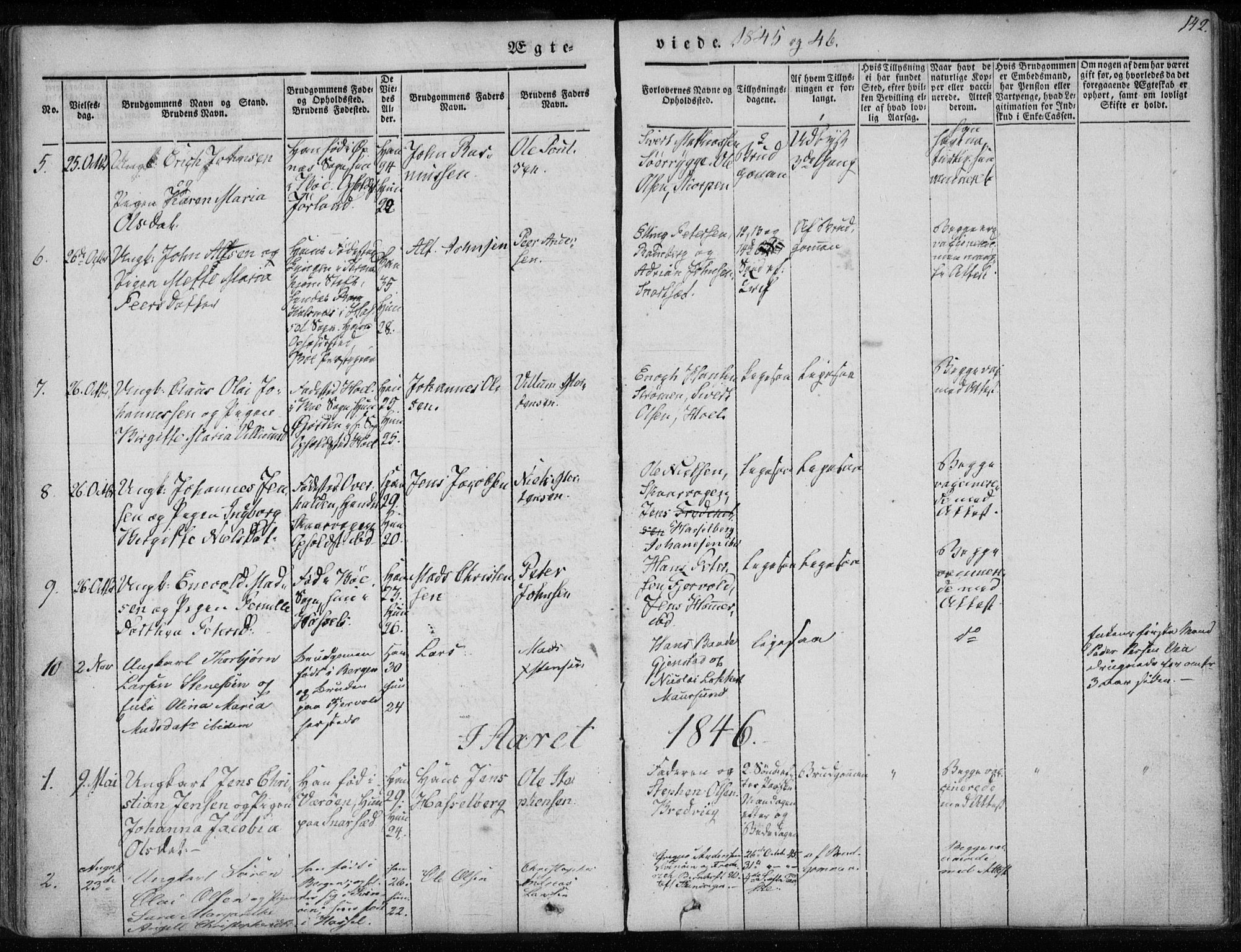 Ministerialprotokoller, klokkerbøker og fødselsregistre - Nordland, AV/SAT-A-1459/891/L1299: Parish register (official) no. 891A04, 1841-1856, p. 142