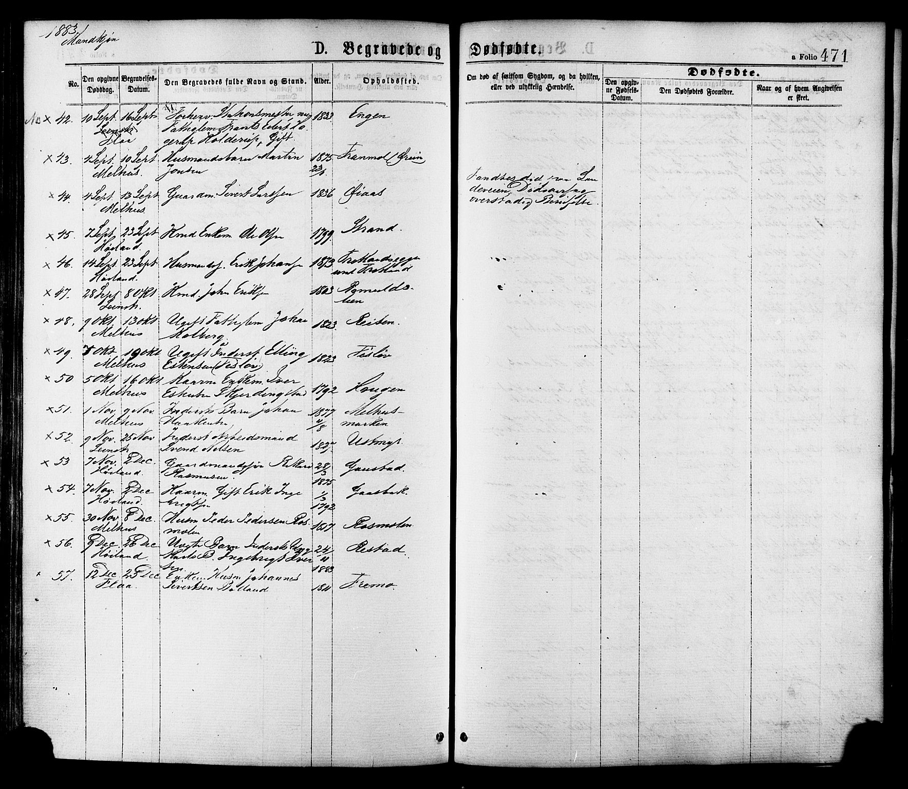 Ministerialprotokoller, klokkerbøker og fødselsregistre - Sør-Trøndelag, SAT/A-1456/691/L1079: Parish register (official) no. 691A11, 1873-1886, p. 471