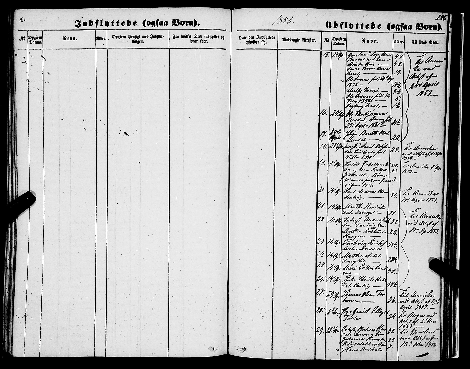 Luster sokneprestembete, SAB/A-81101/H/Haa/Haaa/L0007: Parish register (official) no. A 7, 1849-1859, p. 226