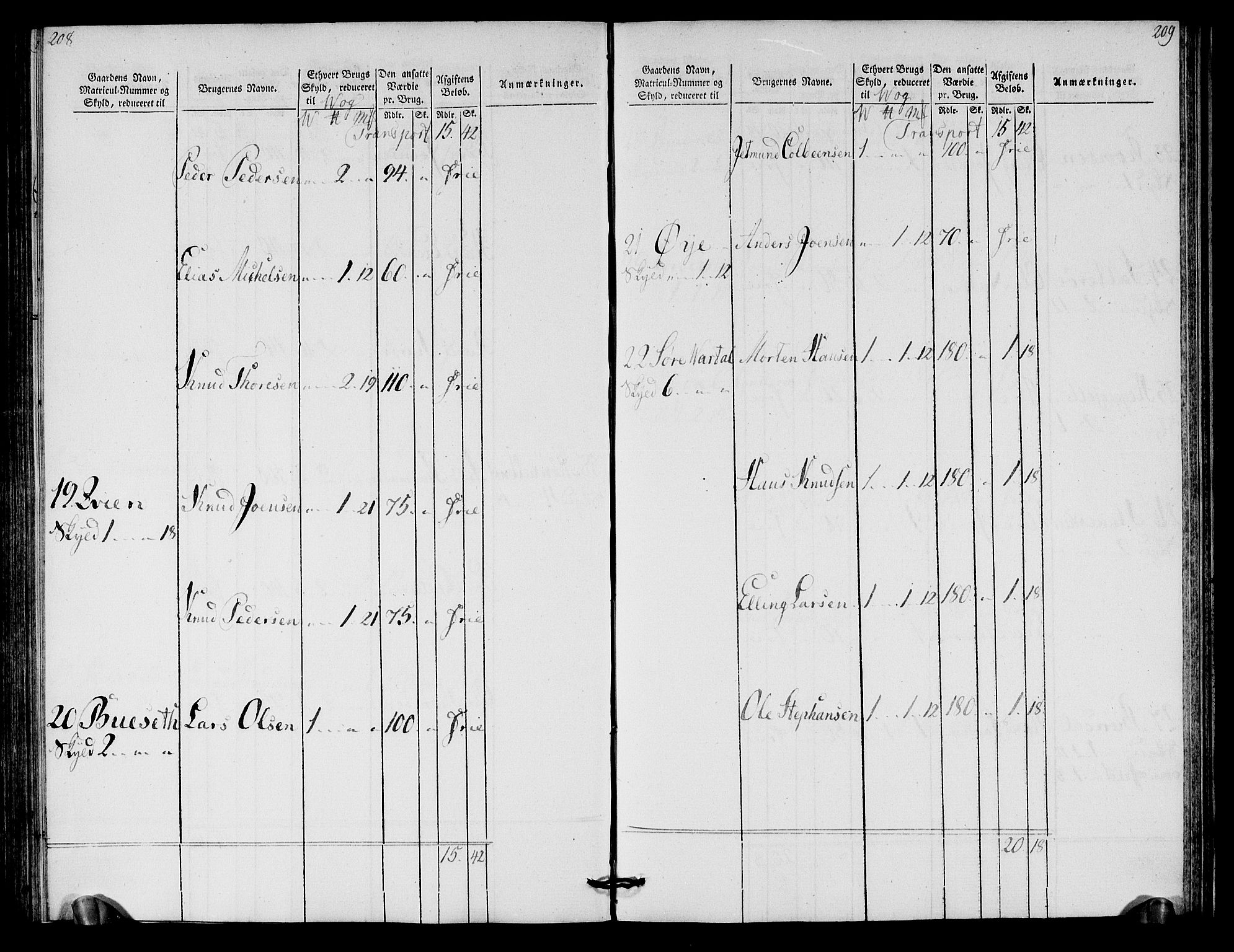 Rentekammeret inntil 1814, Realistisk ordnet avdeling, AV/RA-EA-4070/N/Ne/Nea/L0125b: Sunnmøre fogderi. Oppebørselsregister for fogderiets søndre del, 1803, p. 106