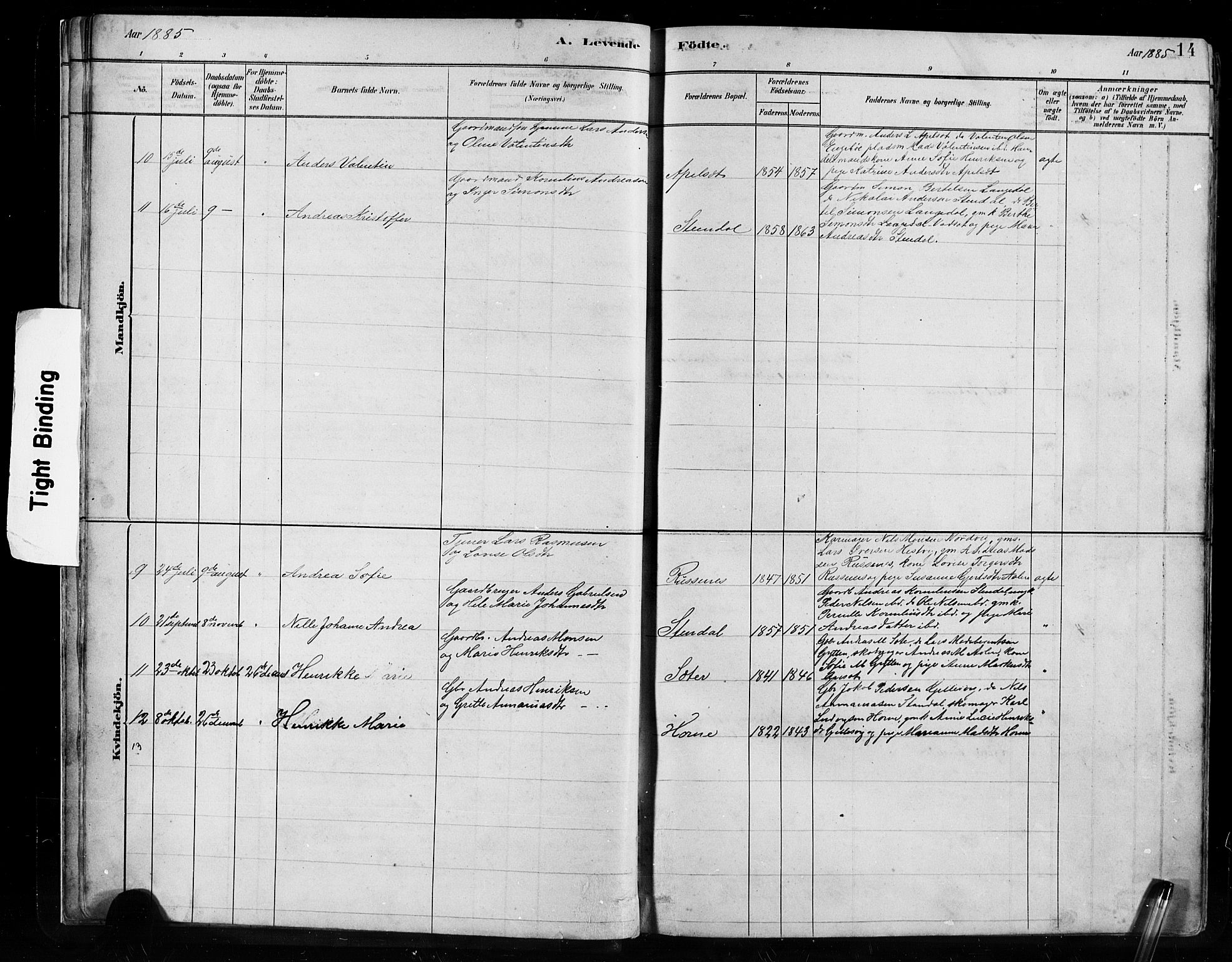 Førde sokneprestembete, SAB/A-79901/H/Hab/Habe/L0001: Parish register (copy) no. E 1, 1881-1920, p. 14