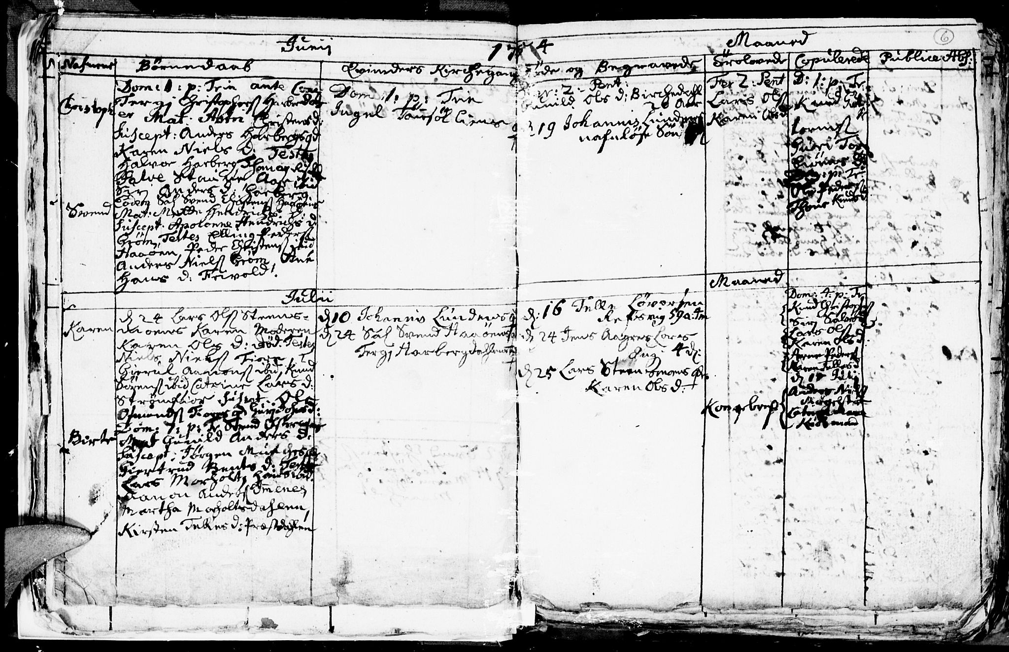 Hommedal sokneprestkontor, AV/SAK-1111-0023/F/Fb/Fbb/L0001: Parish register (copy) no. B 1, 1753-1791, p. 6