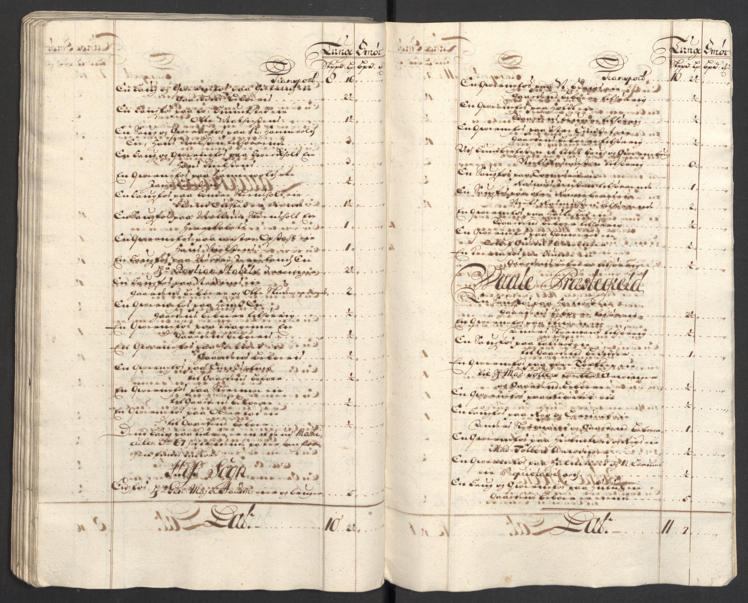 Rentekammeret inntil 1814, Reviderte regnskaper, Fogderegnskap, AV/RA-EA-4092/R32/L1872: Fogderegnskap Jarlsberg grevskap, 1706-1707, p. 120