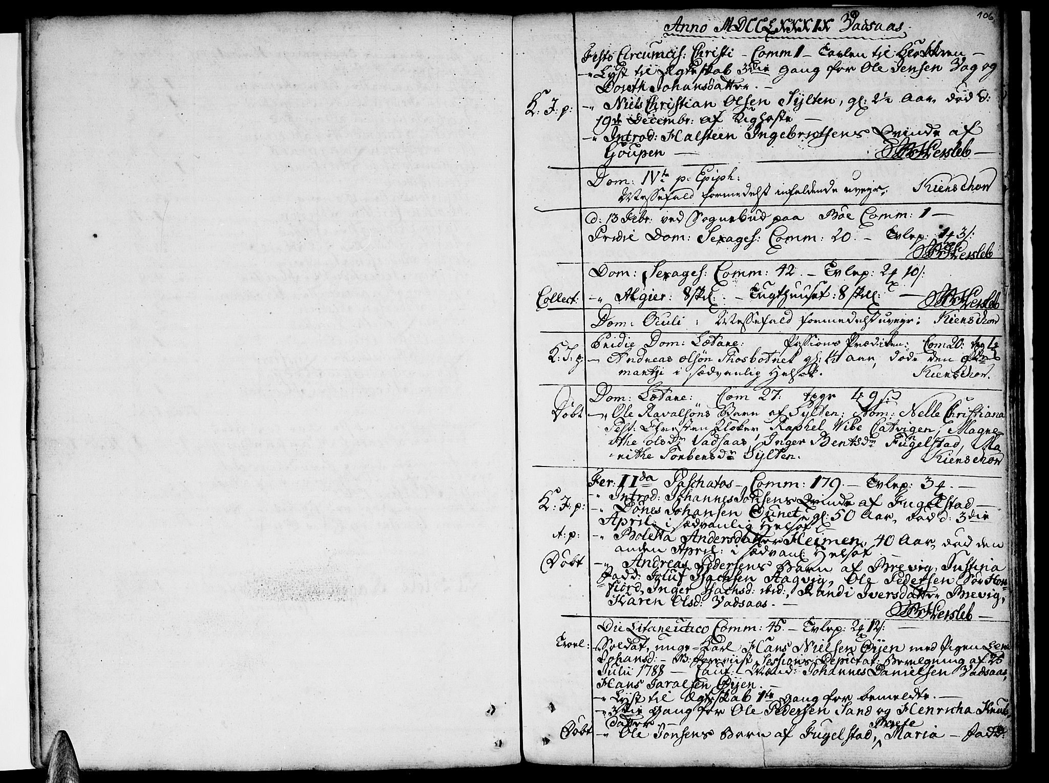 Ministerialprotokoller, klokkerbøker og fødselsregistre - Nordland, SAT/A-1459/810/L0137: Parish register (official) no. 810A01, 1752-1817, p. 106