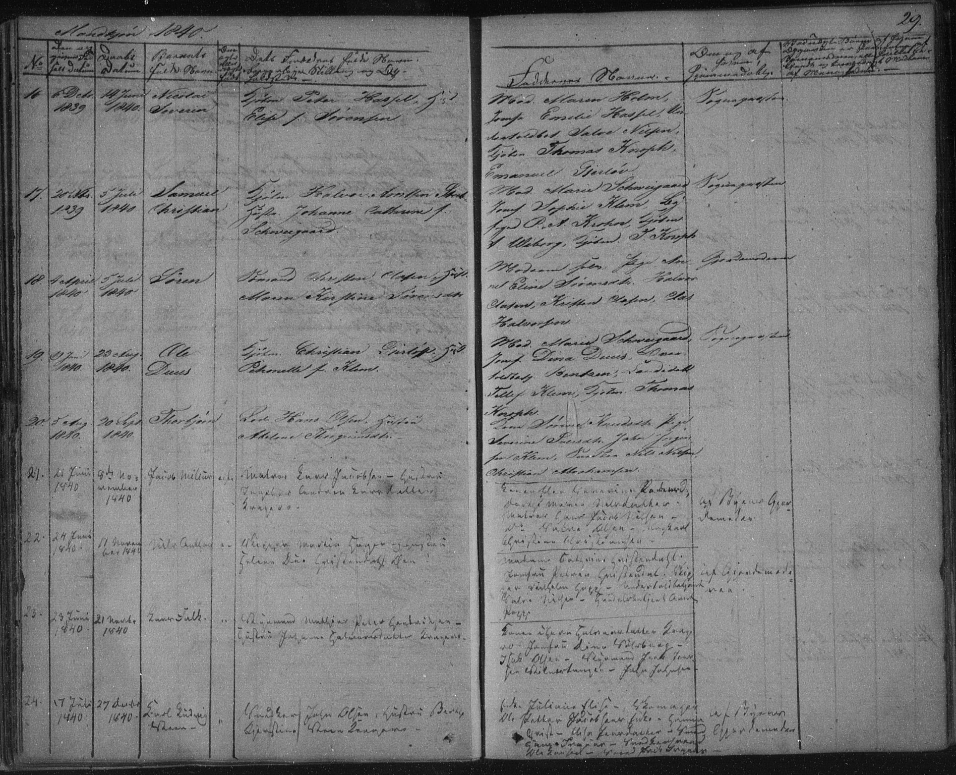 Kragerø kirkebøker, AV/SAKO-A-278/F/Fa/L0005: Parish register (official) no. 5, 1832-1847, p. 29