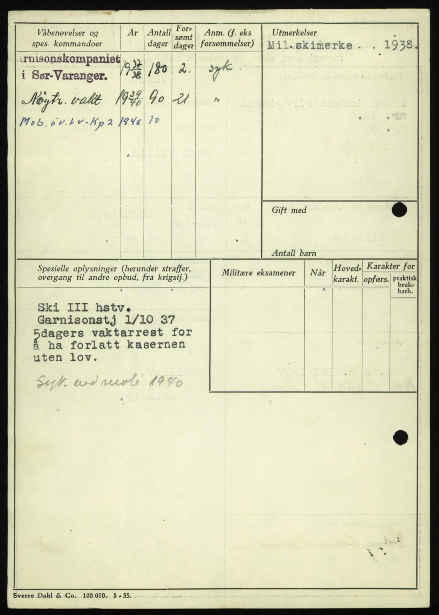 Forsvaret, Troms infanteriregiment nr. 16, AV/RA-RAFA-3146/P/Pa/L0021: Rulleblad for regimentets menige mannskaper, årsklasse 1937, 1937, p. 400