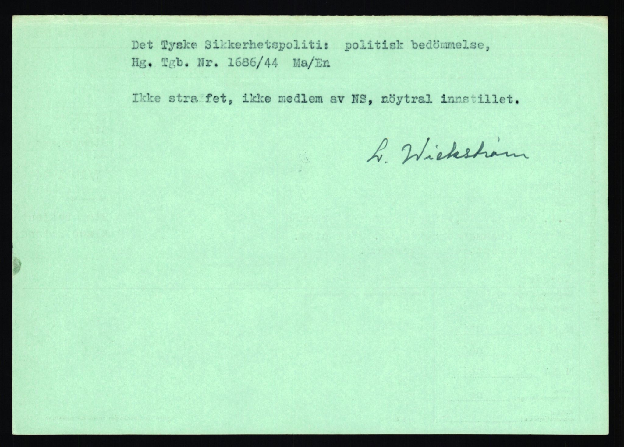 Statspolitiet - Hovedkontoret / Osloavdelingen, AV/RA-S-1329/C/Ca/L0012: Oanæs - Quistgaard	, 1943-1945, p. 4455