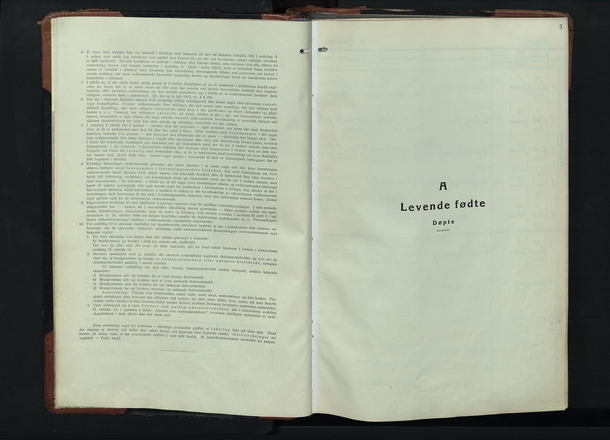 Våler prestekontor, Hedmark, SAH/PREST-040/H/Ha/Hab/L0006: Parish register (copy) no. 6, 1932-1956, p. 3