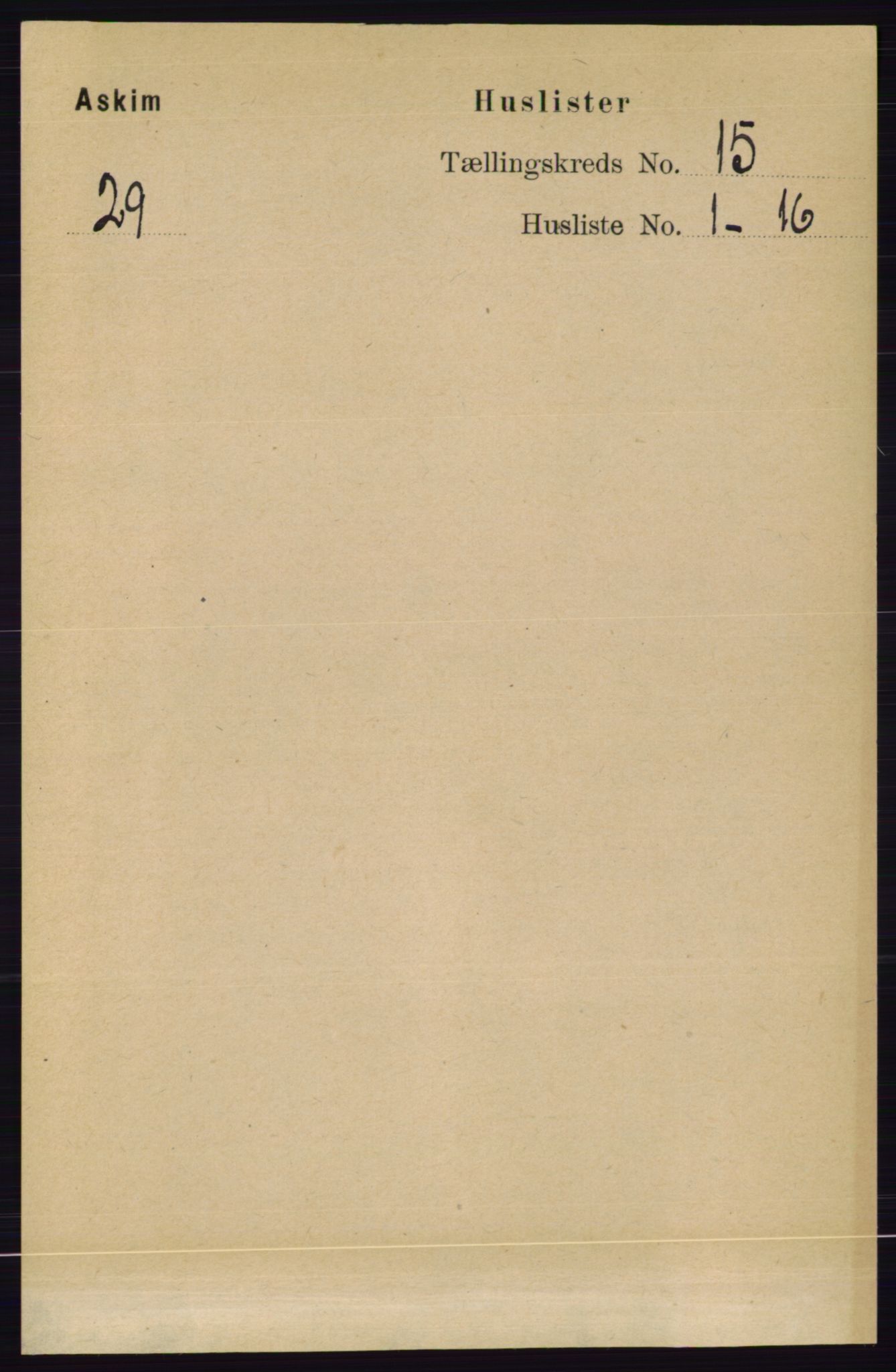 RA, 1891 census for 0124 Askim, 1891, p. 2418