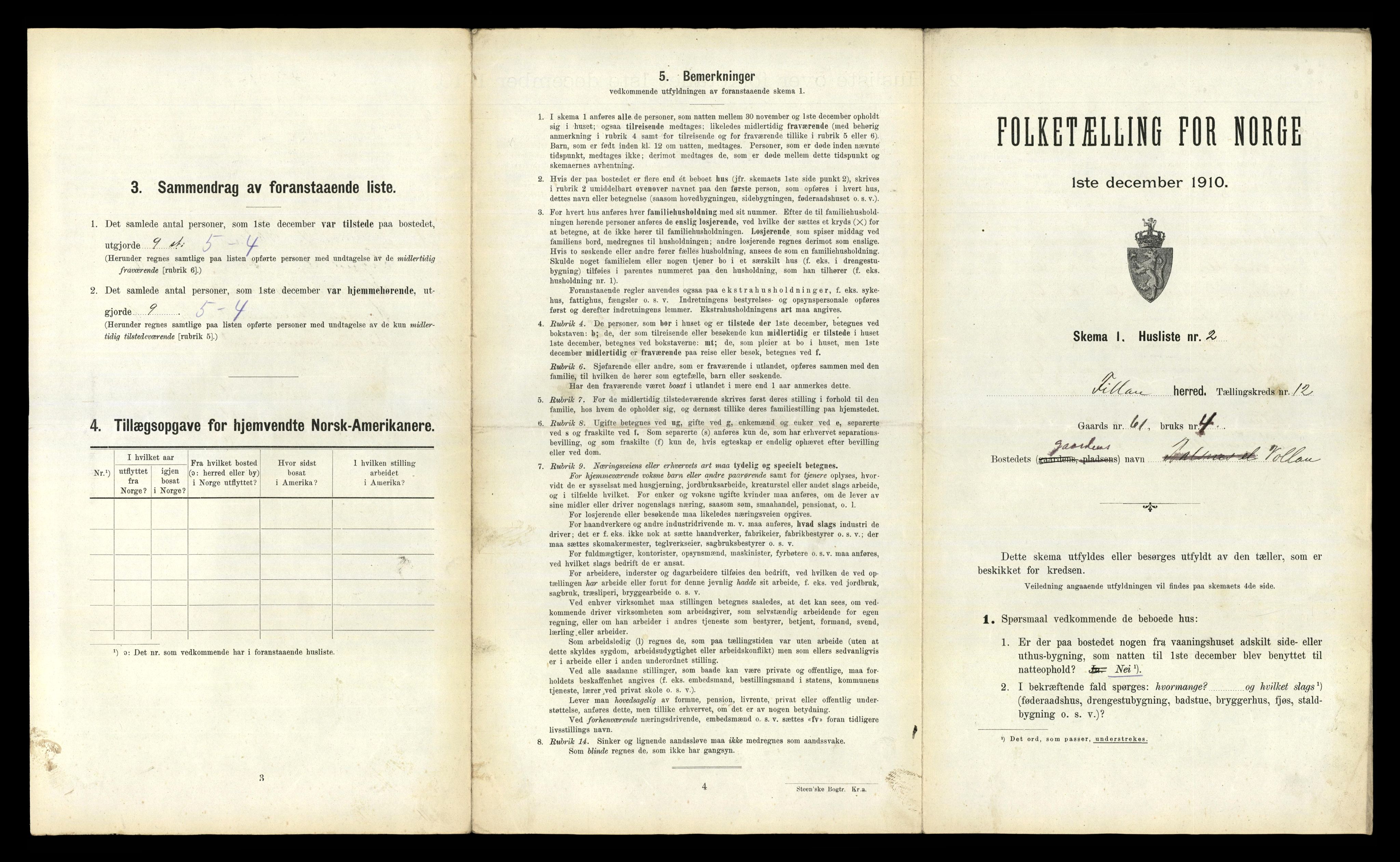 RA, 1910 census for Fillan, 1910, p. 855