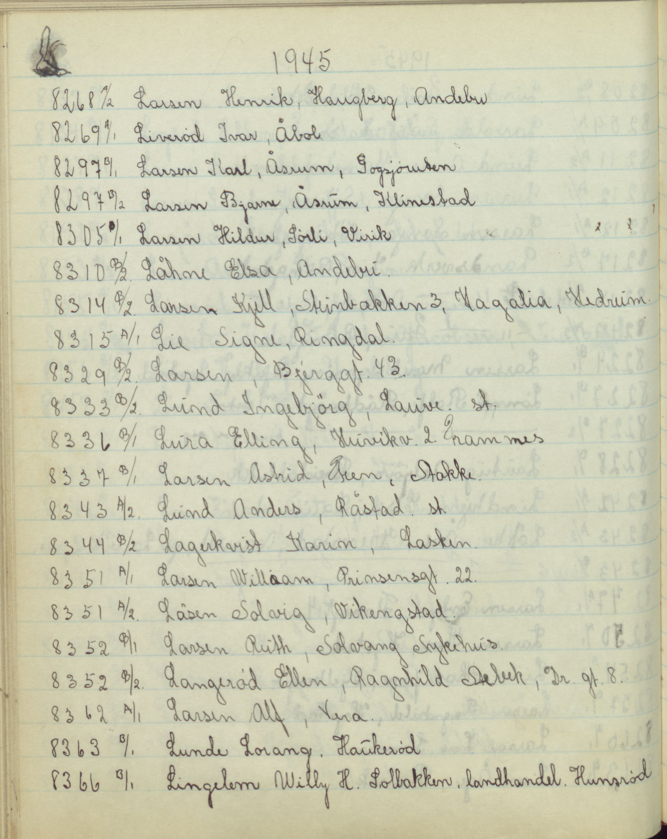 Pa 1494 - Jørgensen, Antonius. Fotograf, VEMU/A-2760/F/Fb, 1927-1984, p. 4580