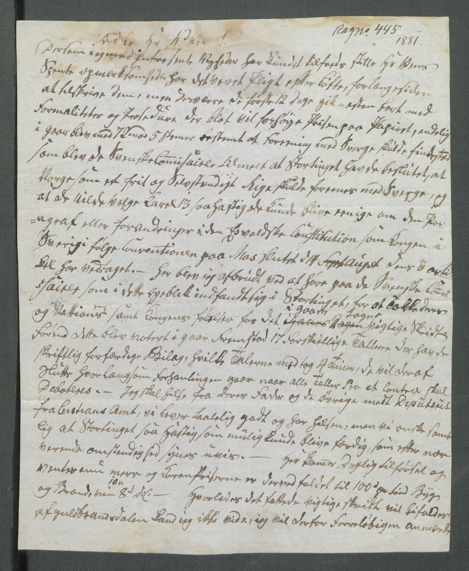 Forskjellige samlinger, Historisk-kronologisk samling, AV/RA-EA-4029/G/Ga/L0009B: Historisk-kronologisk samling. Dokumenter fra oktober 1814, årene 1815 og 1816, Christian Frederiks regnskapsbok 1814 - 1848., 1814-1848, p. 121