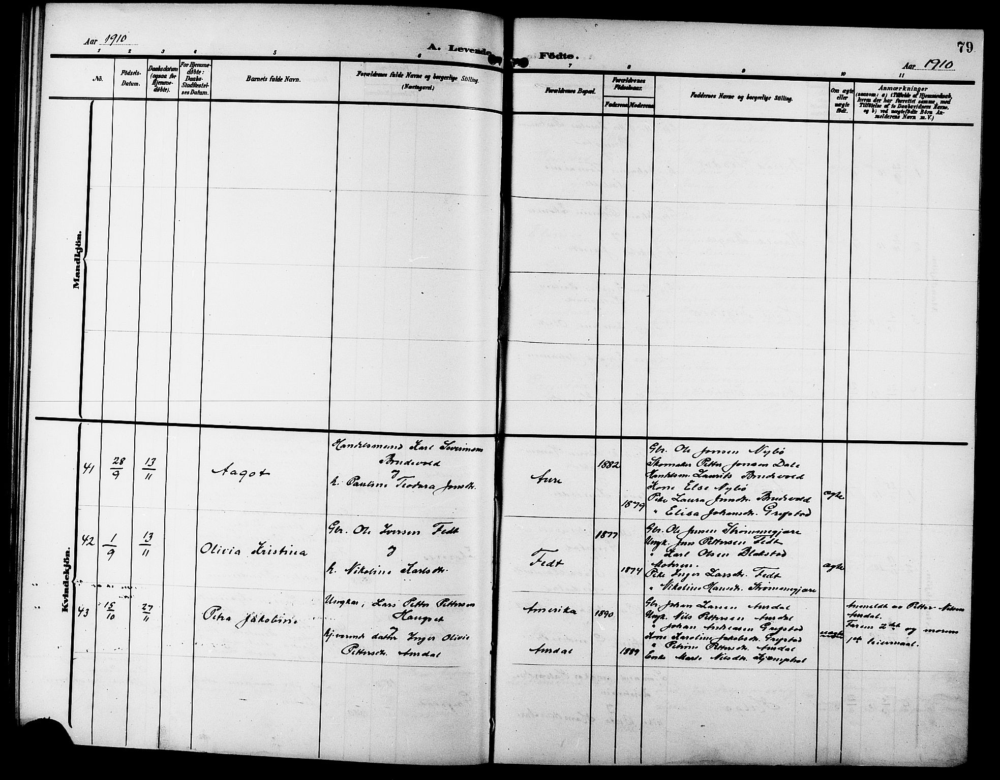 Ministerialprotokoller, klokkerbøker og fødselsregistre - Møre og Romsdal, AV/SAT-A-1454/523/L0341: Parish register (copy) no. 523C04, 1903-1916, p. 79