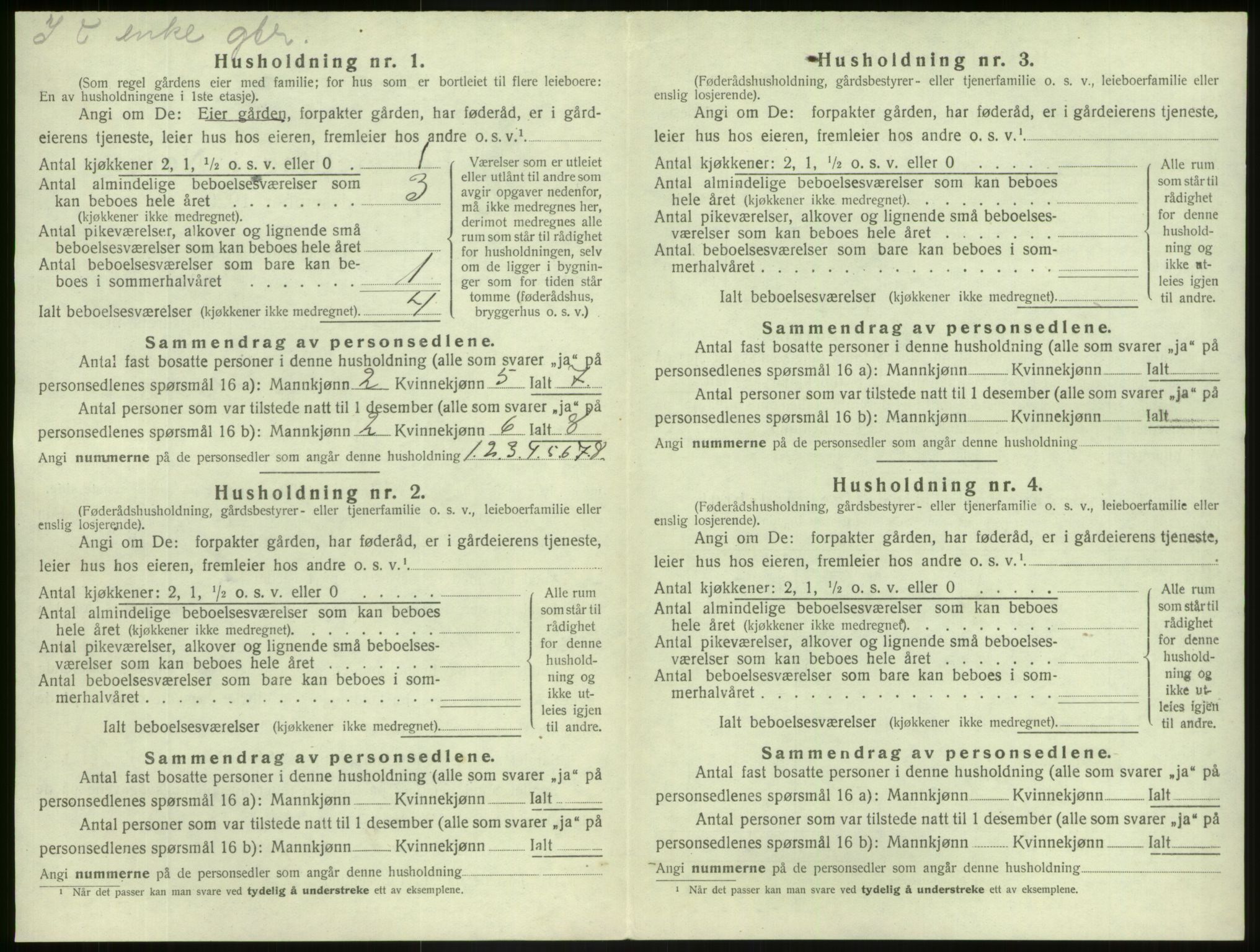 SAB, 1920 census for Luster, 1920, p. 61