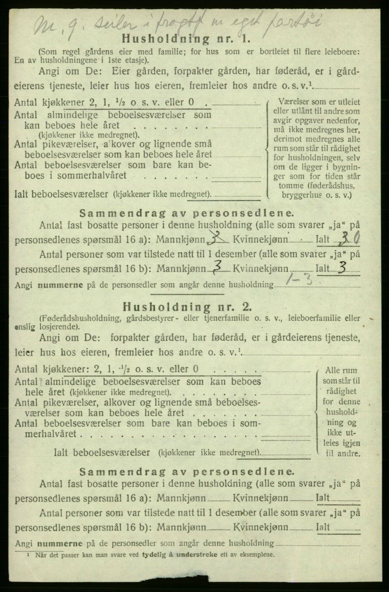 SAB, 1920 census for Strandebarm, 1920, p. 229