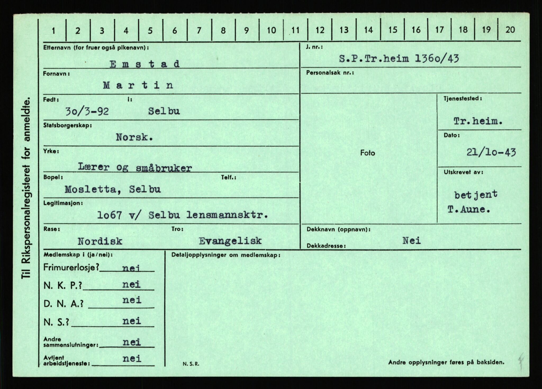 Statspolitiet - Hovedkontoret / Osloavdelingen, AV/RA-S-1329/C/Ca/L0004: Eid - funn av gjenstander	, 1943-1945, p. 853