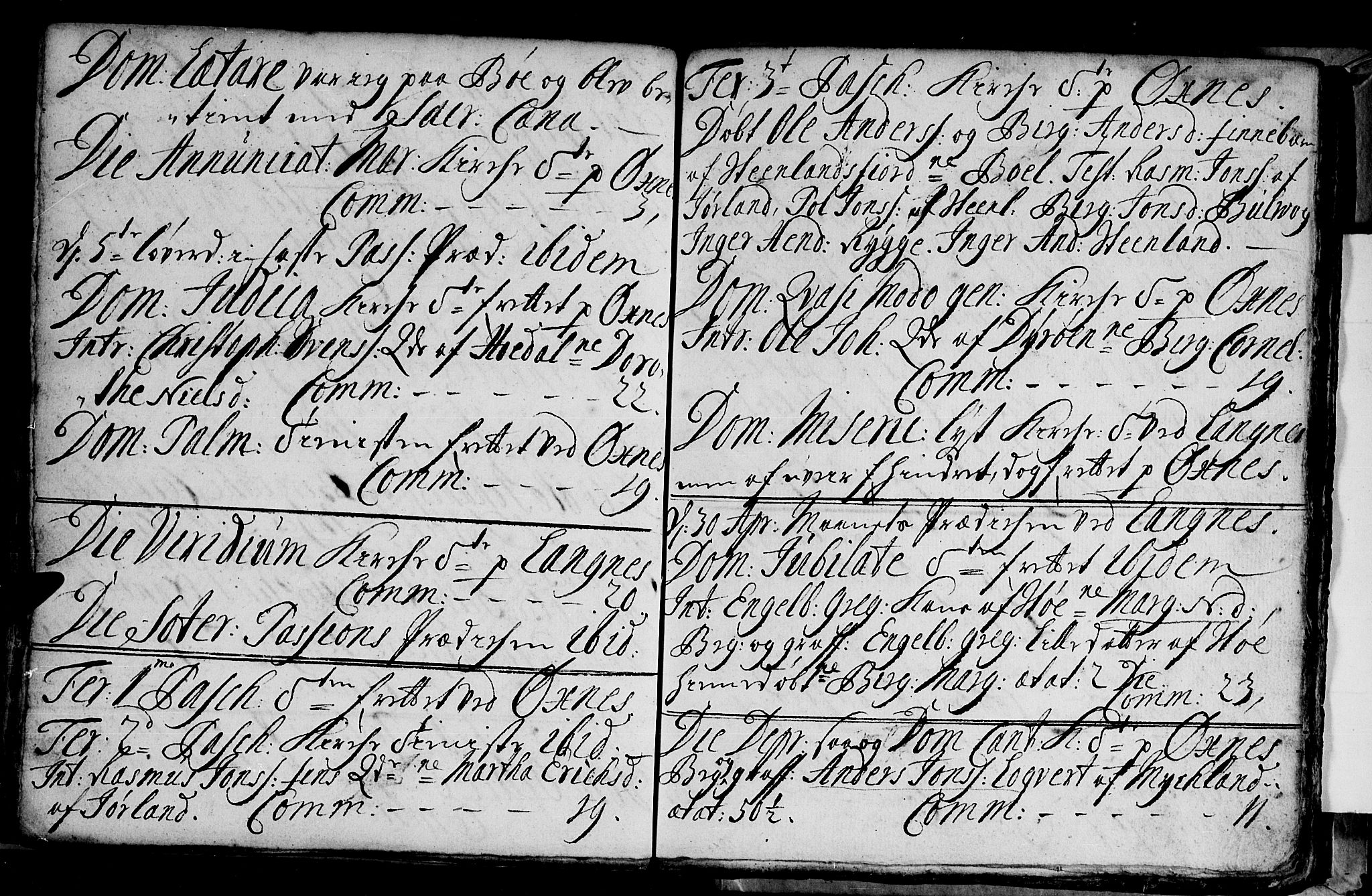 Ministerialprotokoller, klokkerbøker og fødselsregistre - Nordland, SAT/A-1459/893/L1328: Parish register (official) no. 893A01, 1718-1749