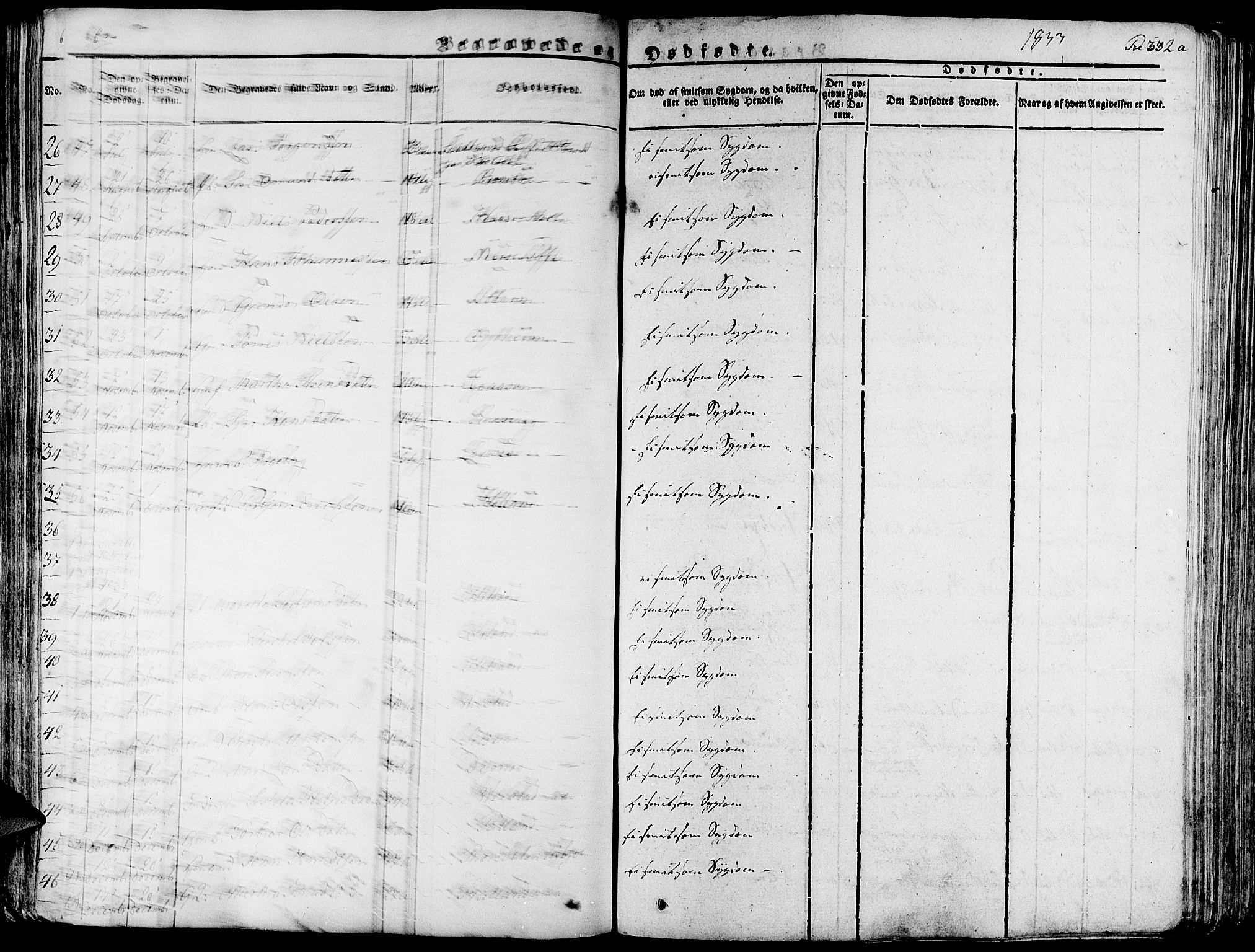 Fjelberg sokneprestembete, SAB/A-75201/H/Haa: Parish register (official) no. A 5, 1822-1834, p. 332