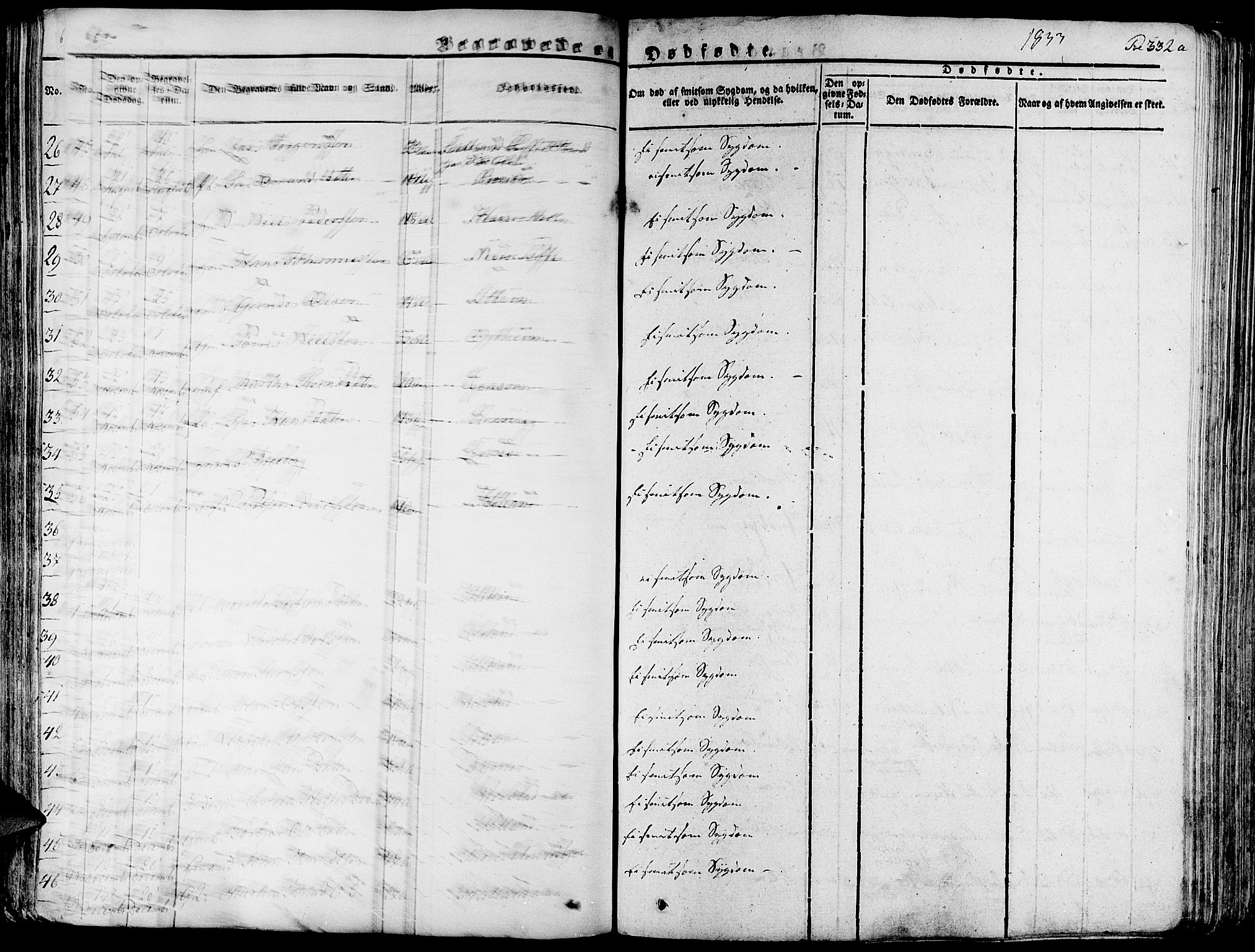 Fjelberg sokneprestembete, AV/SAB-A-75201/H/Haa: Parish register (official) no. A 5, 1822-1834, p. 332