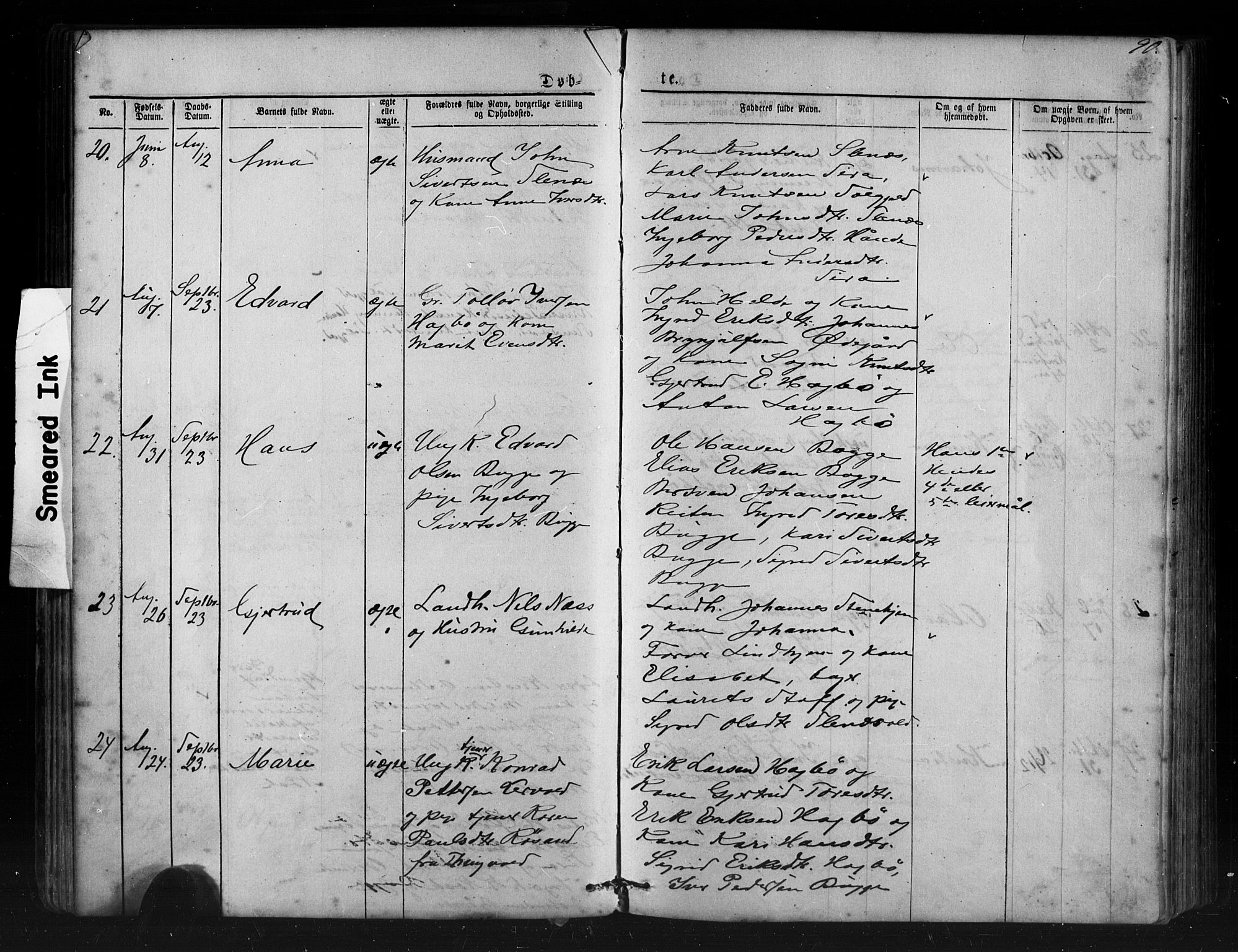Ministerialprotokoller, klokkerbøker og fødselsregistre - Møre og Romsdal, AV/SAT-A-1454/552/L0638: Parish register (copy) no. 552C01, 1867-1902, p. 90