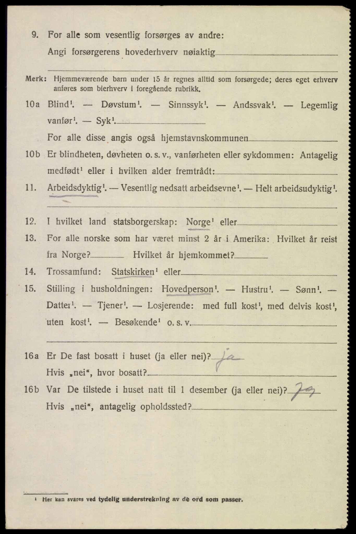 SAK, 1920 census for Kvinesdal, 1920, p. 2118