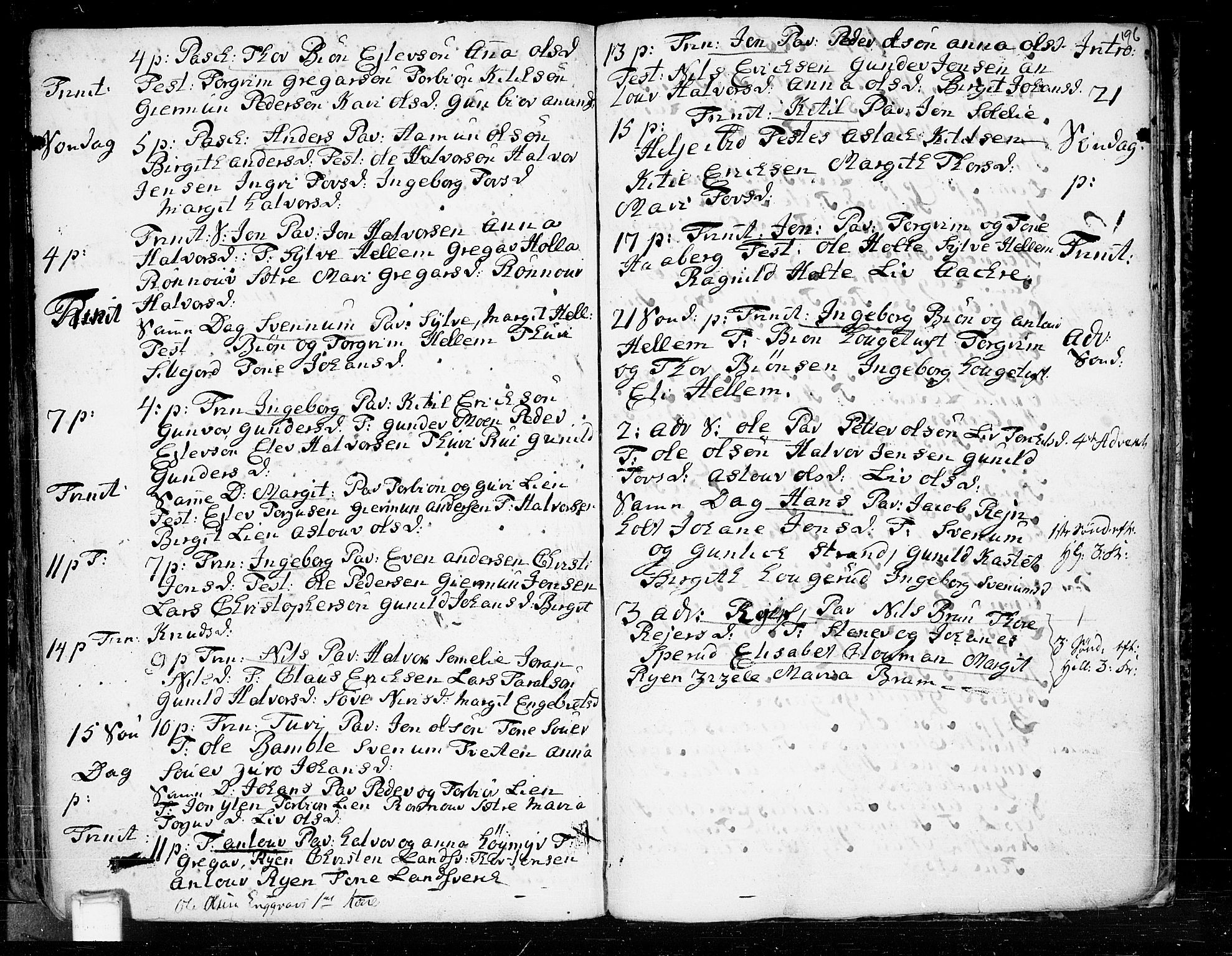 Heddal kirkebøker, SAKO/A-268/F/Fa/L0003: Parish register (official) no. I 3, 1723-1783, p. 196