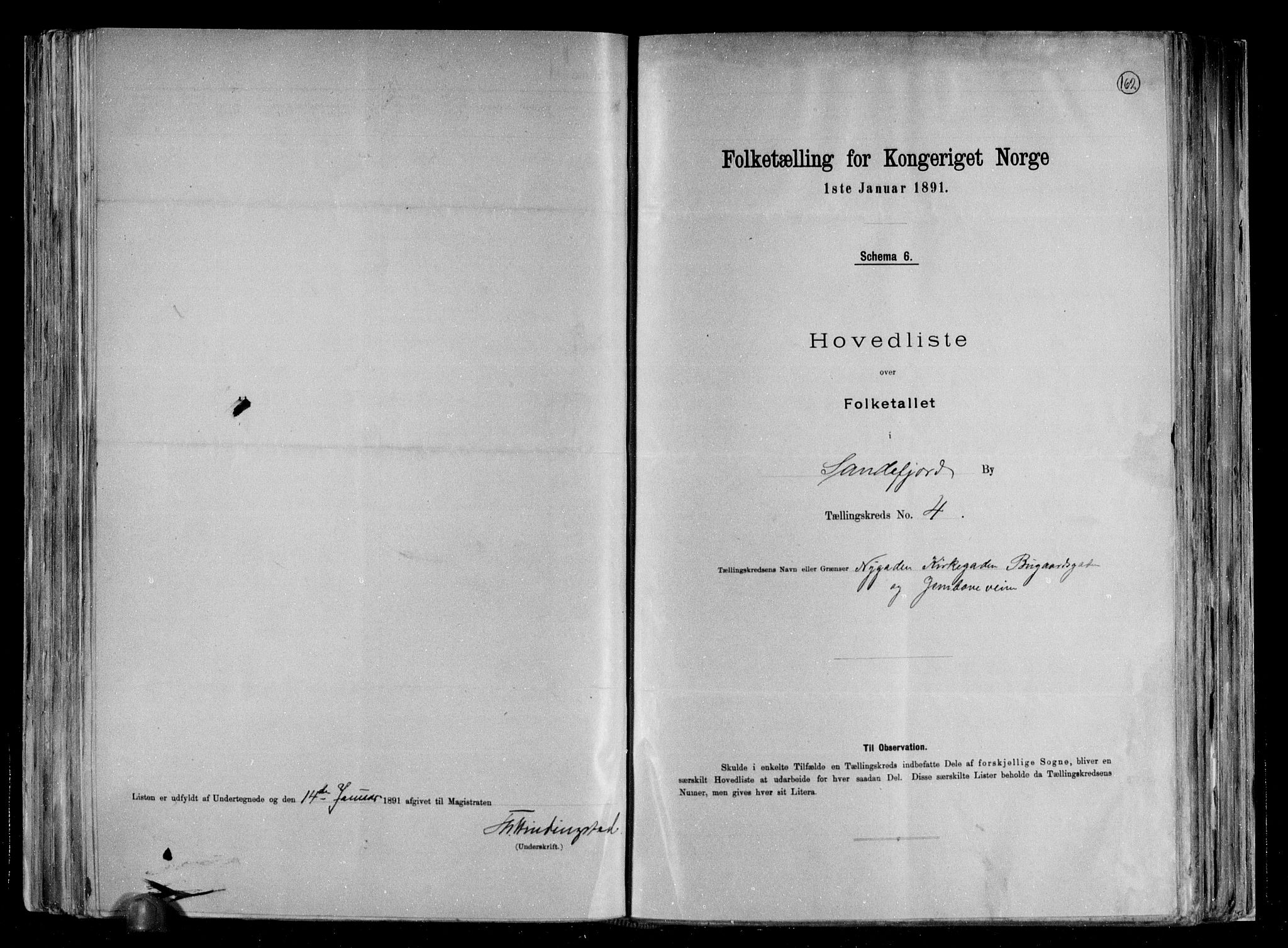 RA, 1891 census for 0706 Sandefjord, 1891, p. 10