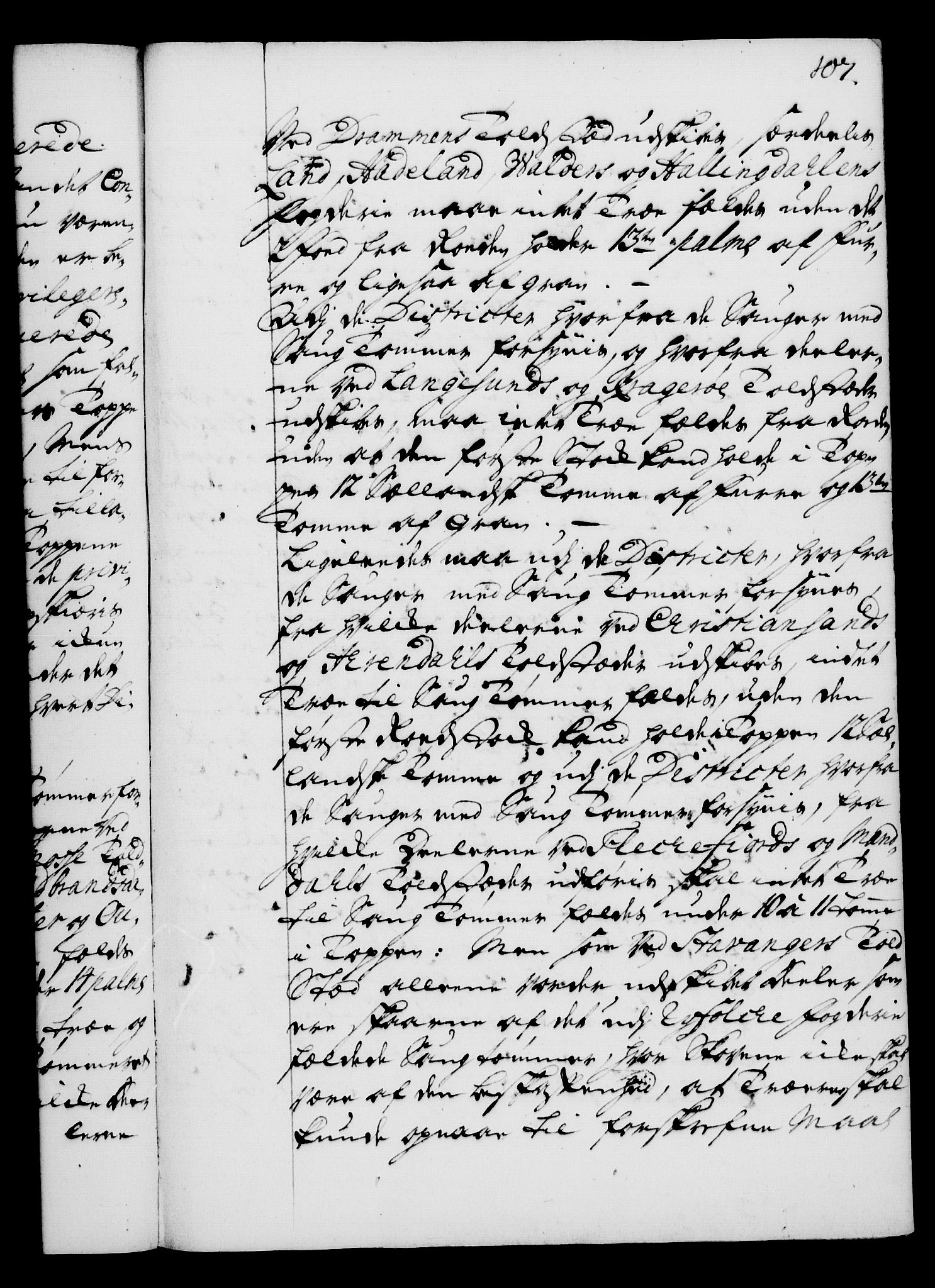 Rentekammeret, Kammerkanselliet, AV/RA-EA-3111/G/Gg/Gga/L0003: Norsk ekspedisjonsprotokoll med register (merket RK 53.3), 1727-1734, p. 107