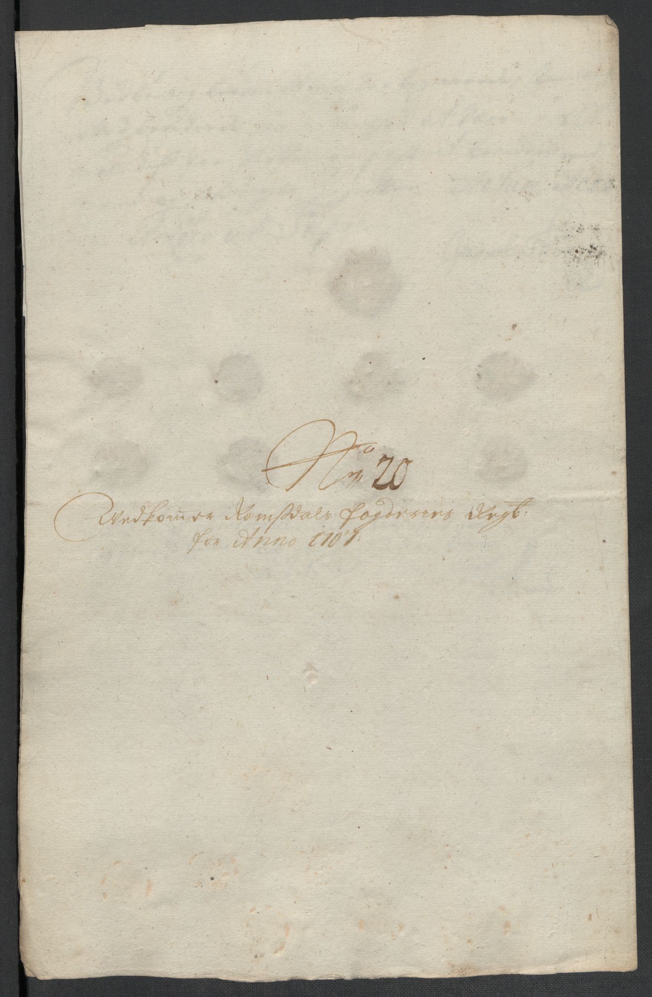 Rentekammeret inntil 1814, Reviderte regnskaper, Fogderegnskap, AV/RA-EA-4092/R55/L3658: Fogderegnskap Romsdal, 1707-1708, p. 155