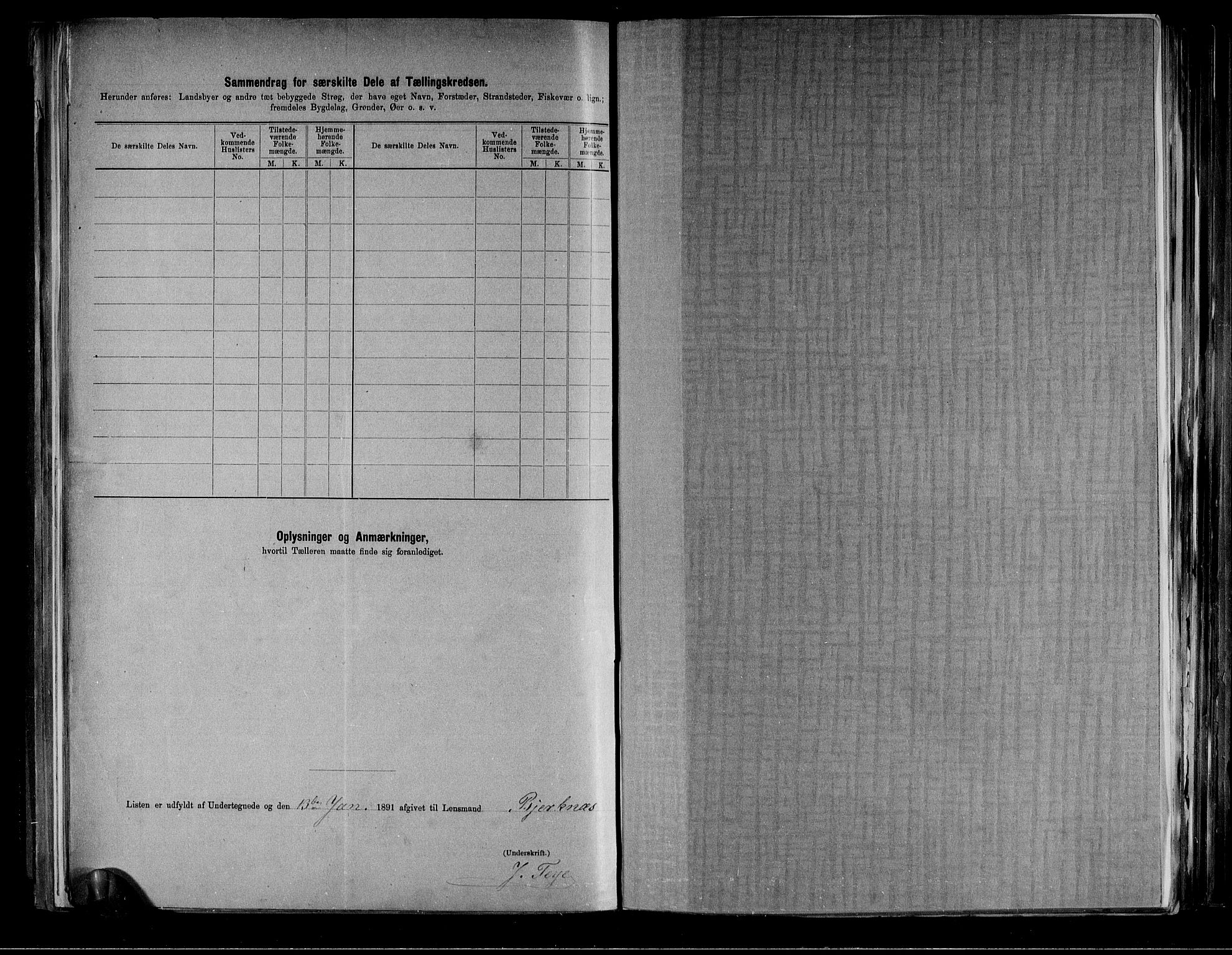 RA, 1891 census for 0715 Botne, 1891, p. 17